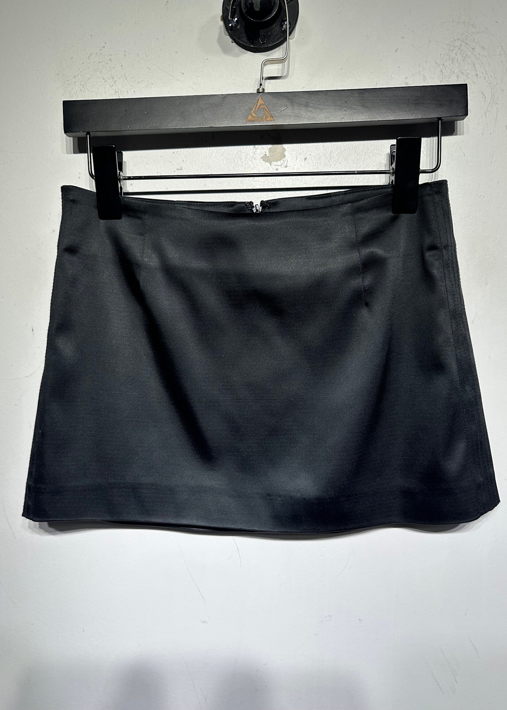 Marciano Black Satin Mini Skirt 0/25