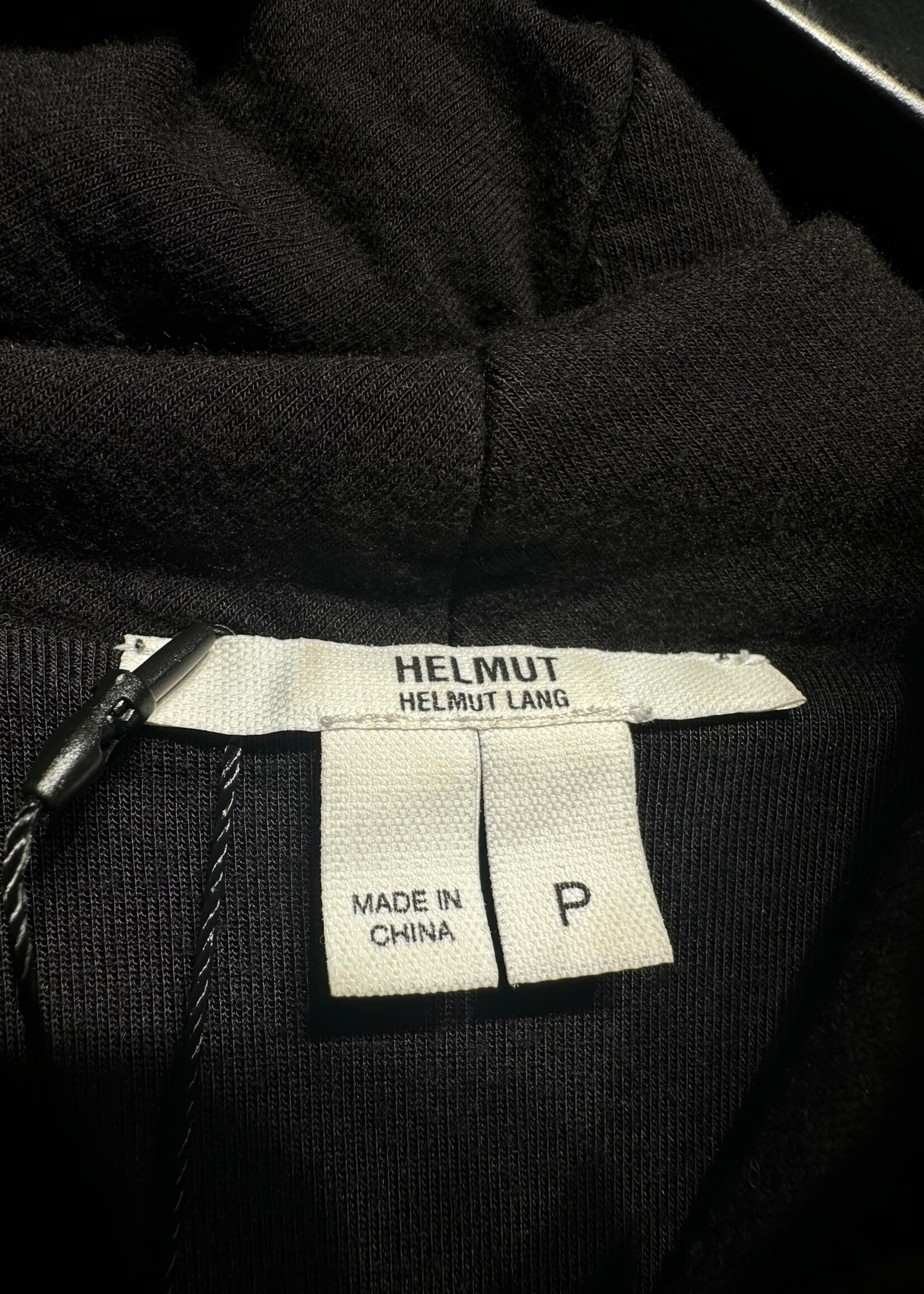 Helmut Lang Black Asymmetrical Zip Jacket S