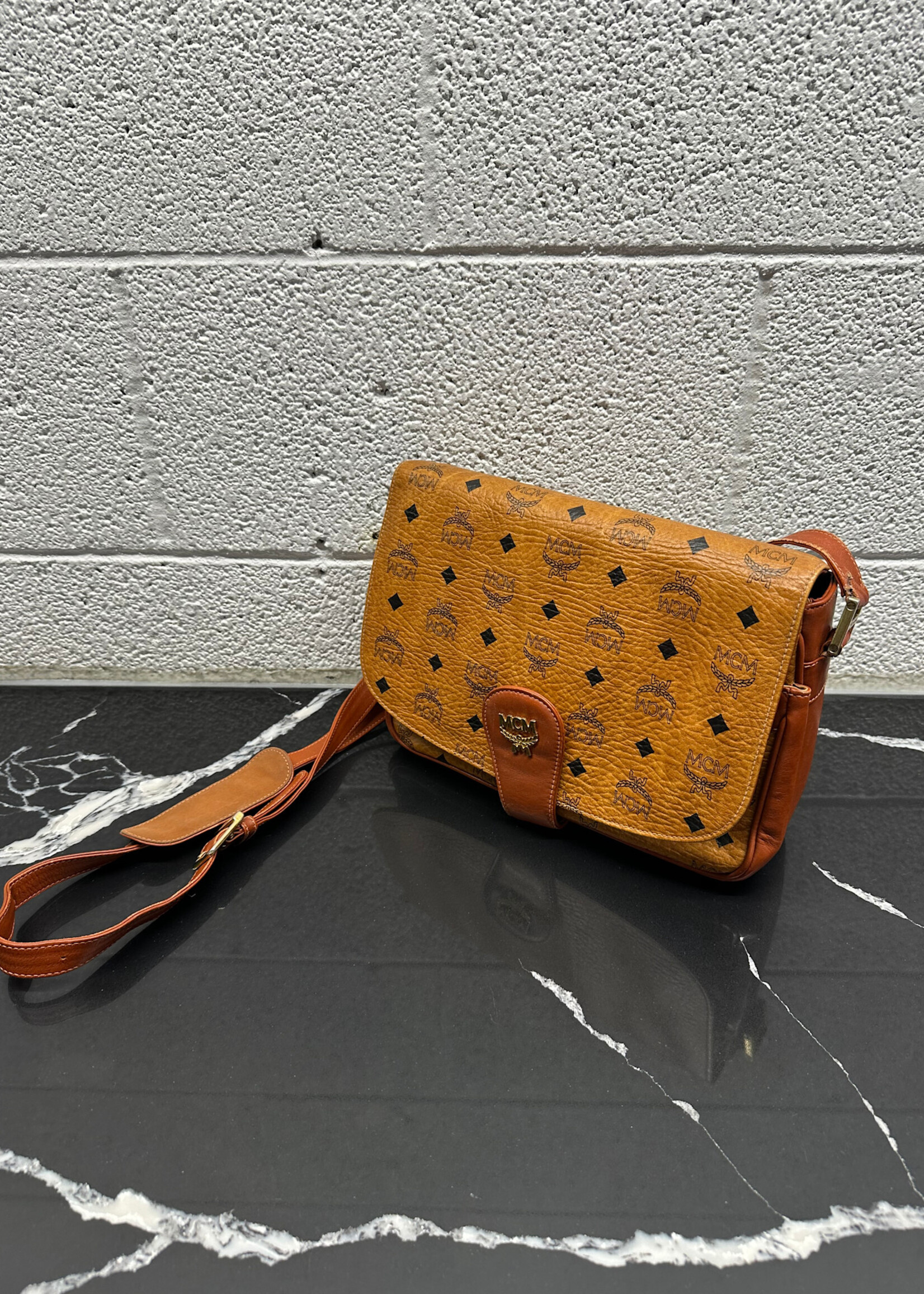 MCM Brown Munchen Shoulder Bag