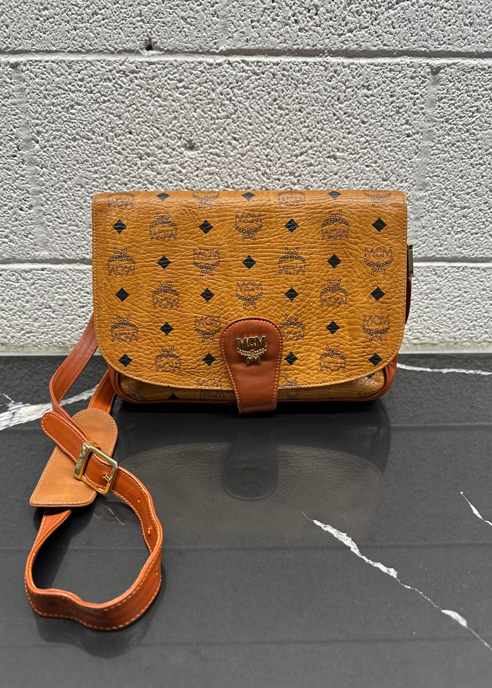 MCM Brown Munchen Shoulder Bag