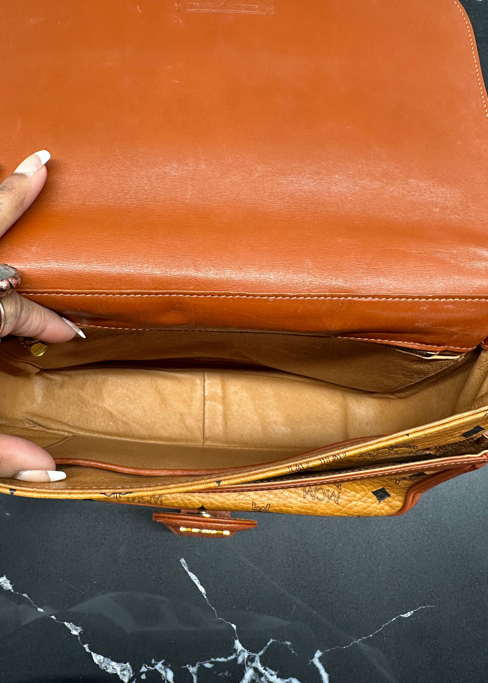 MCM Brown Munchen Shoulder Bag