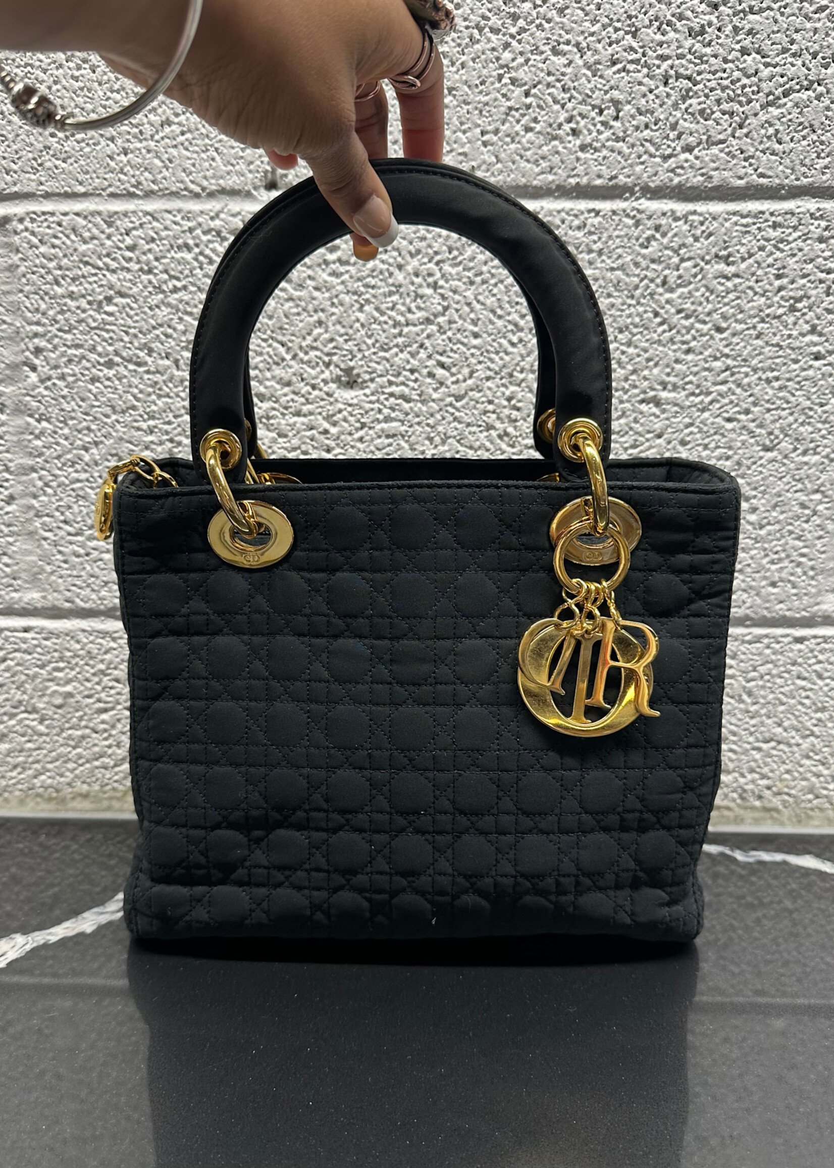 Christian Dior Lady Dior Cannage Nylon Bag