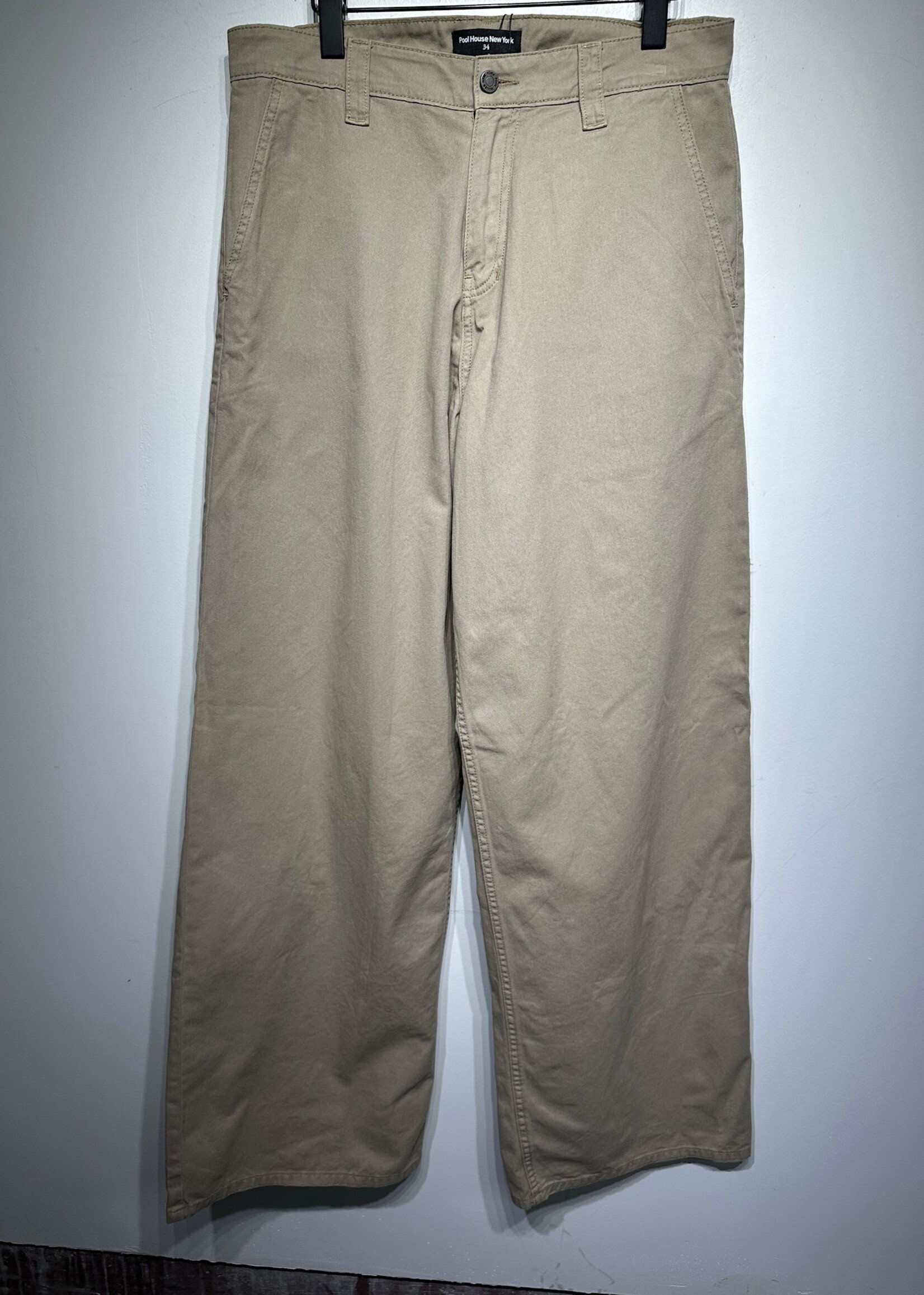 Poolhouse NY Beige Wide Leg Pant Masc 34