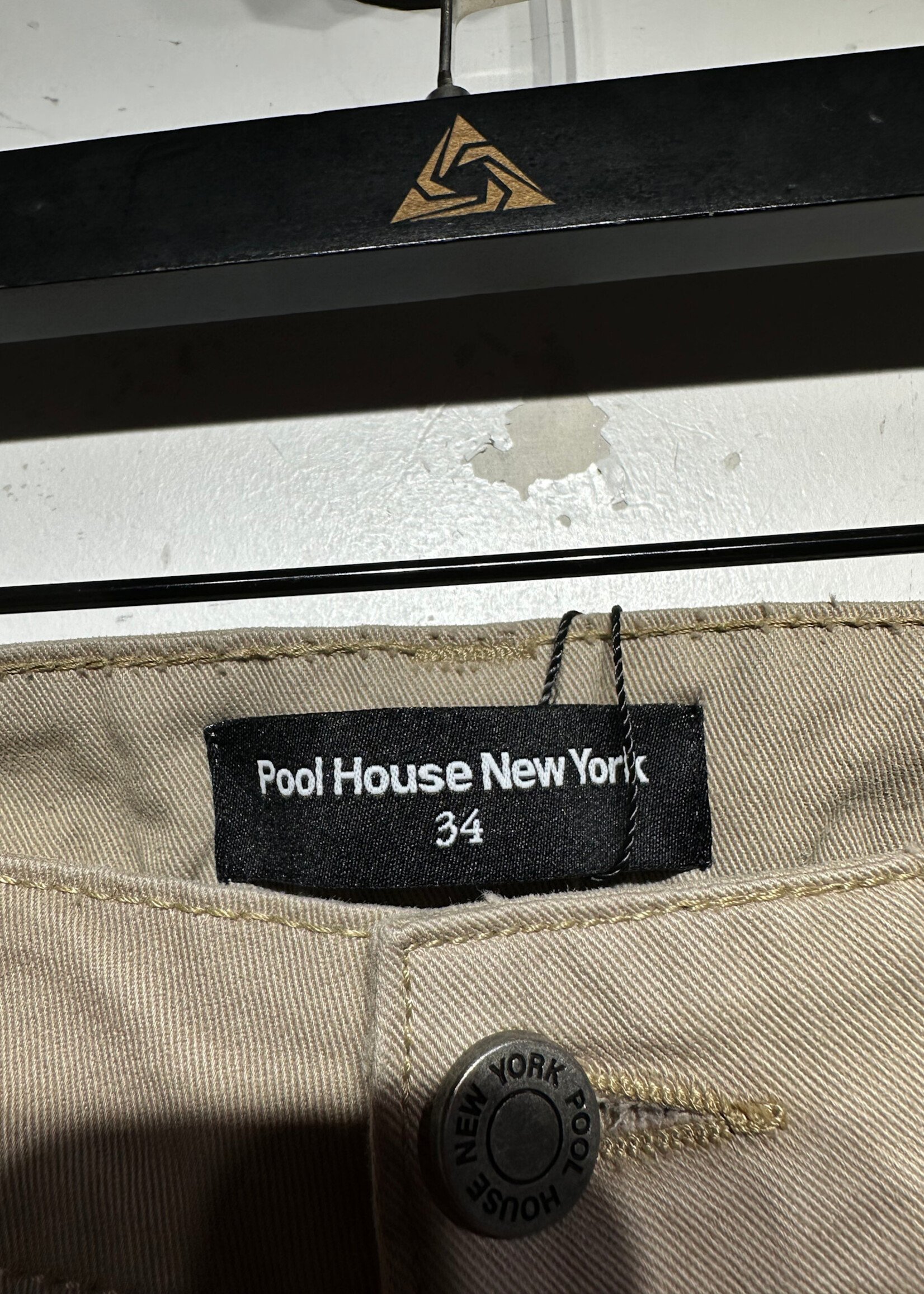 Poolhouse NY Beige Wide Leg Pant Masc 34