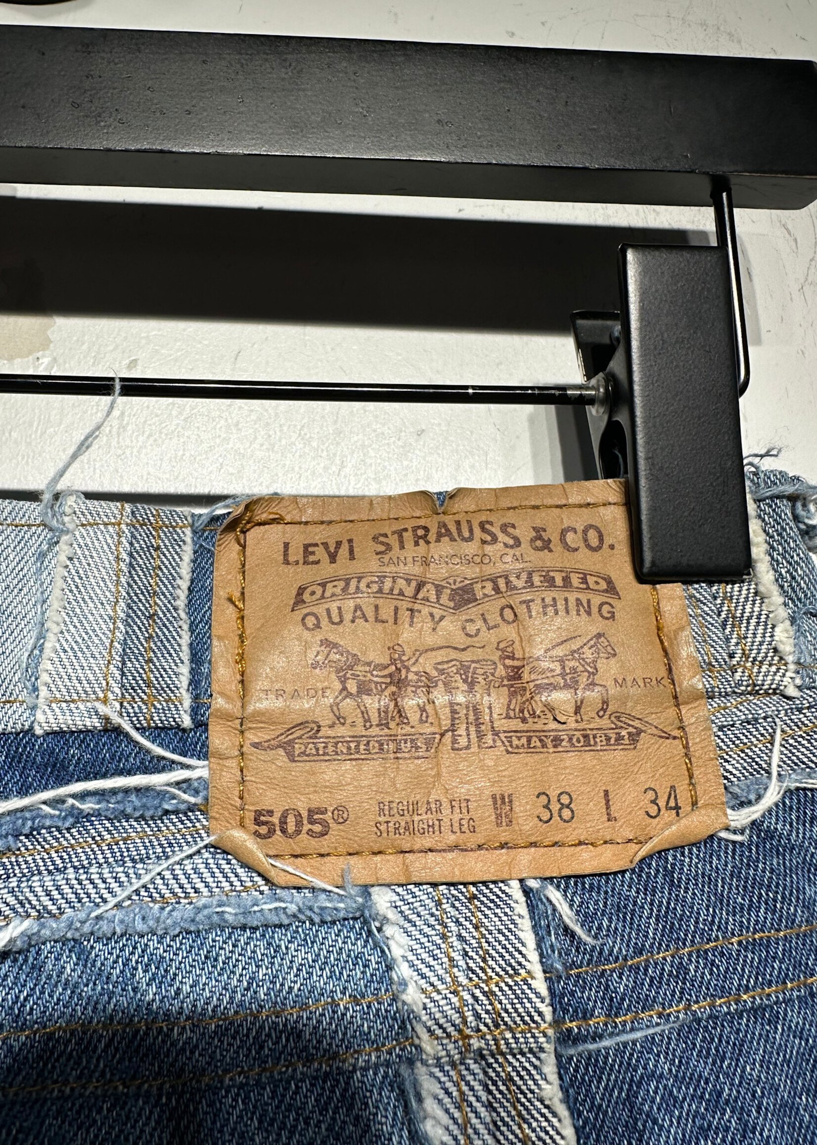 Levi's Rework Patchwork Raw Hem Jeans Unisex 29