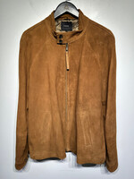 Vince Brown Suede Café Racer Jacket XL