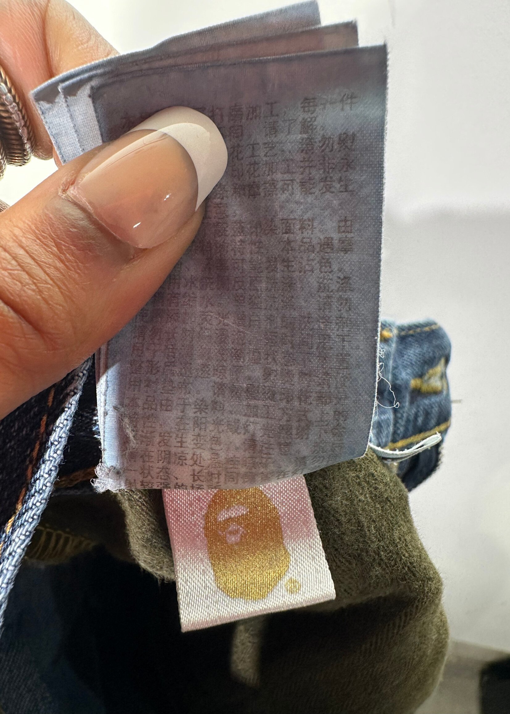 A Bathing Ape Indigo Washed Jeans Masc 30