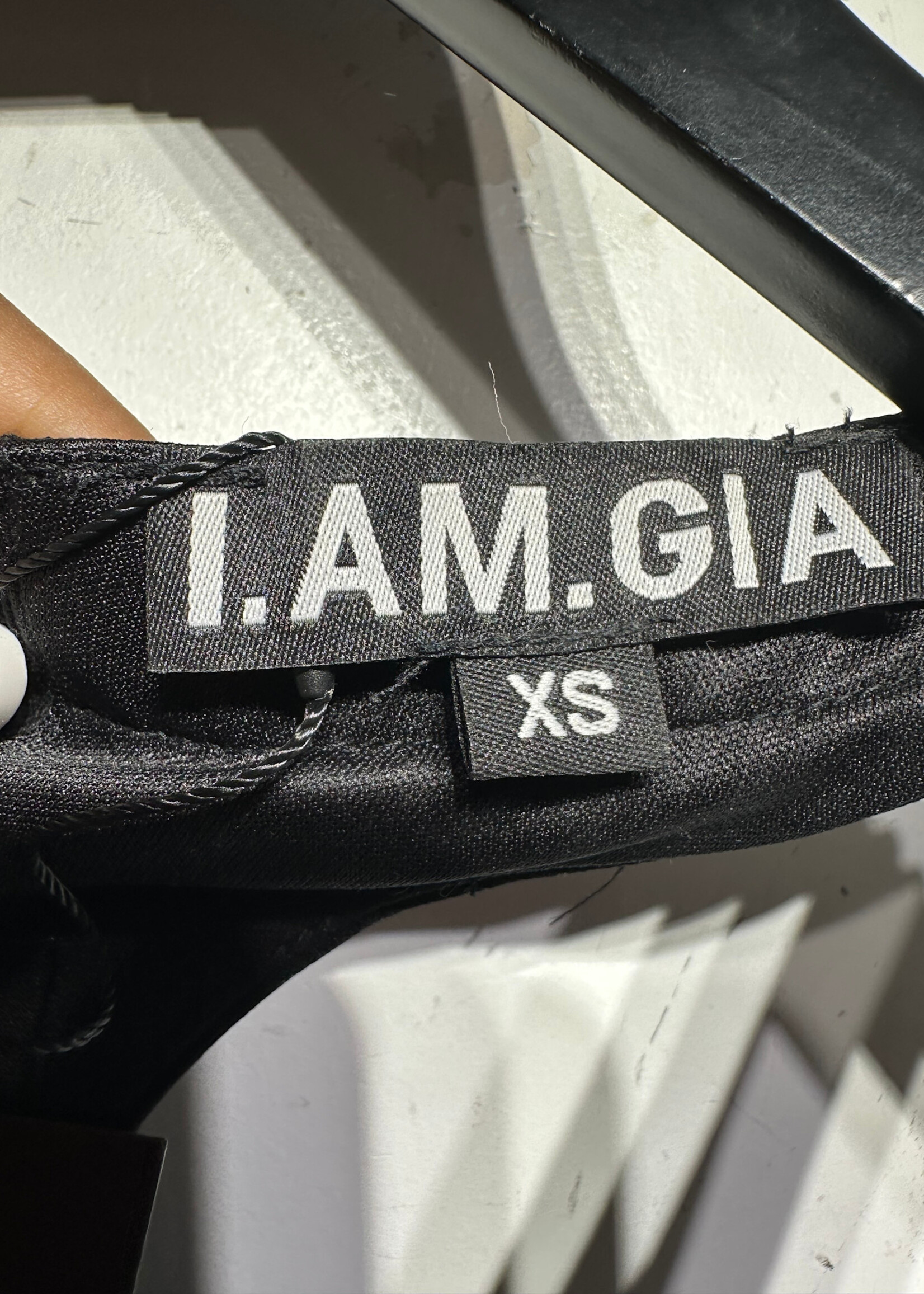 I Am Gia Black Lace Corset Top XS