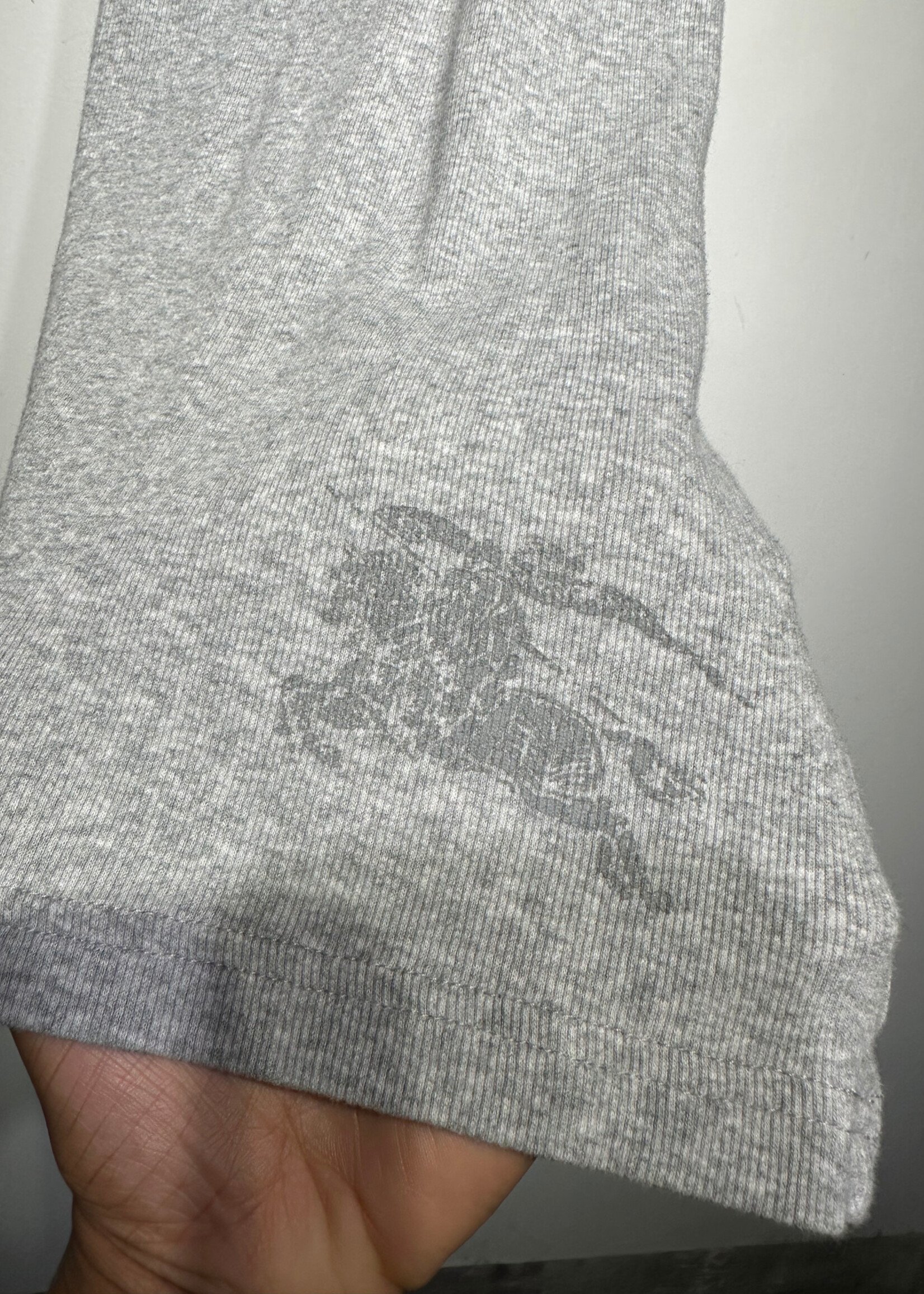 Burberry 00s Grey Long Logo Tank S