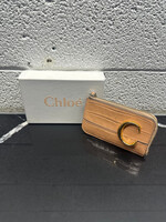 Chloe C Croc Embossed Card Holder