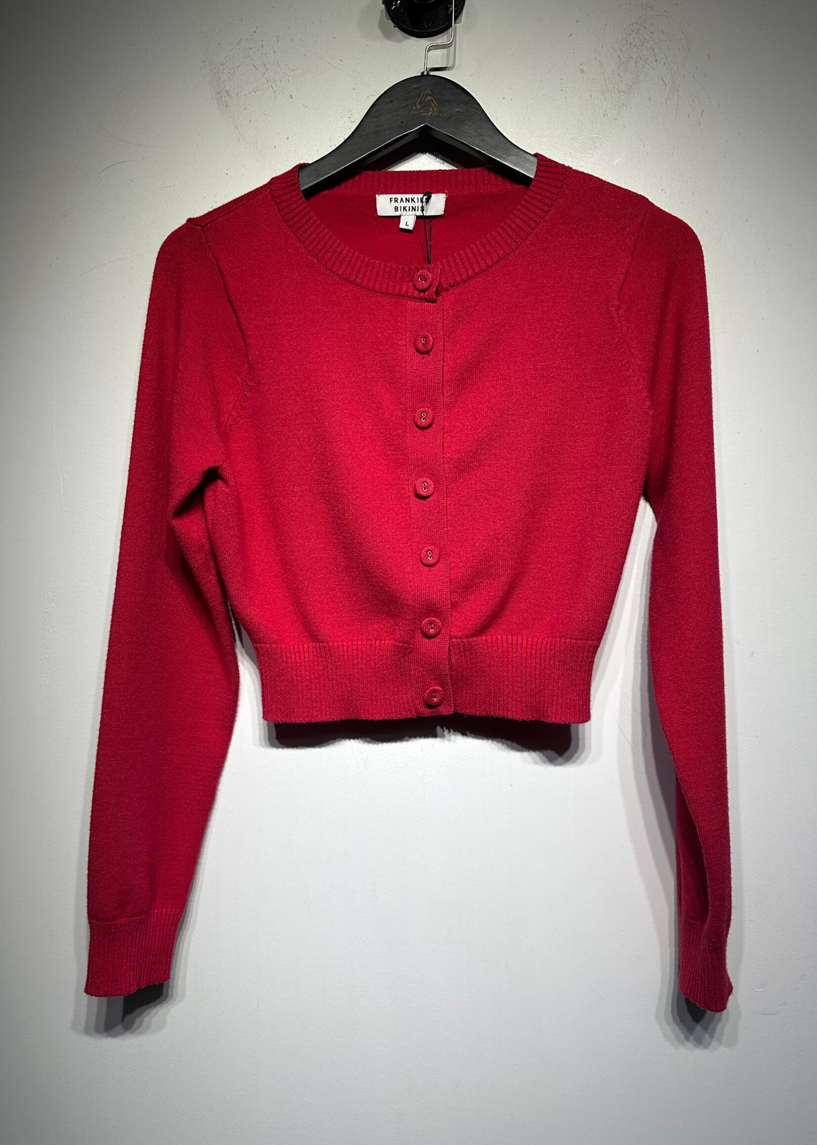 Frankies Bikinis Hot Pink Cardigan L