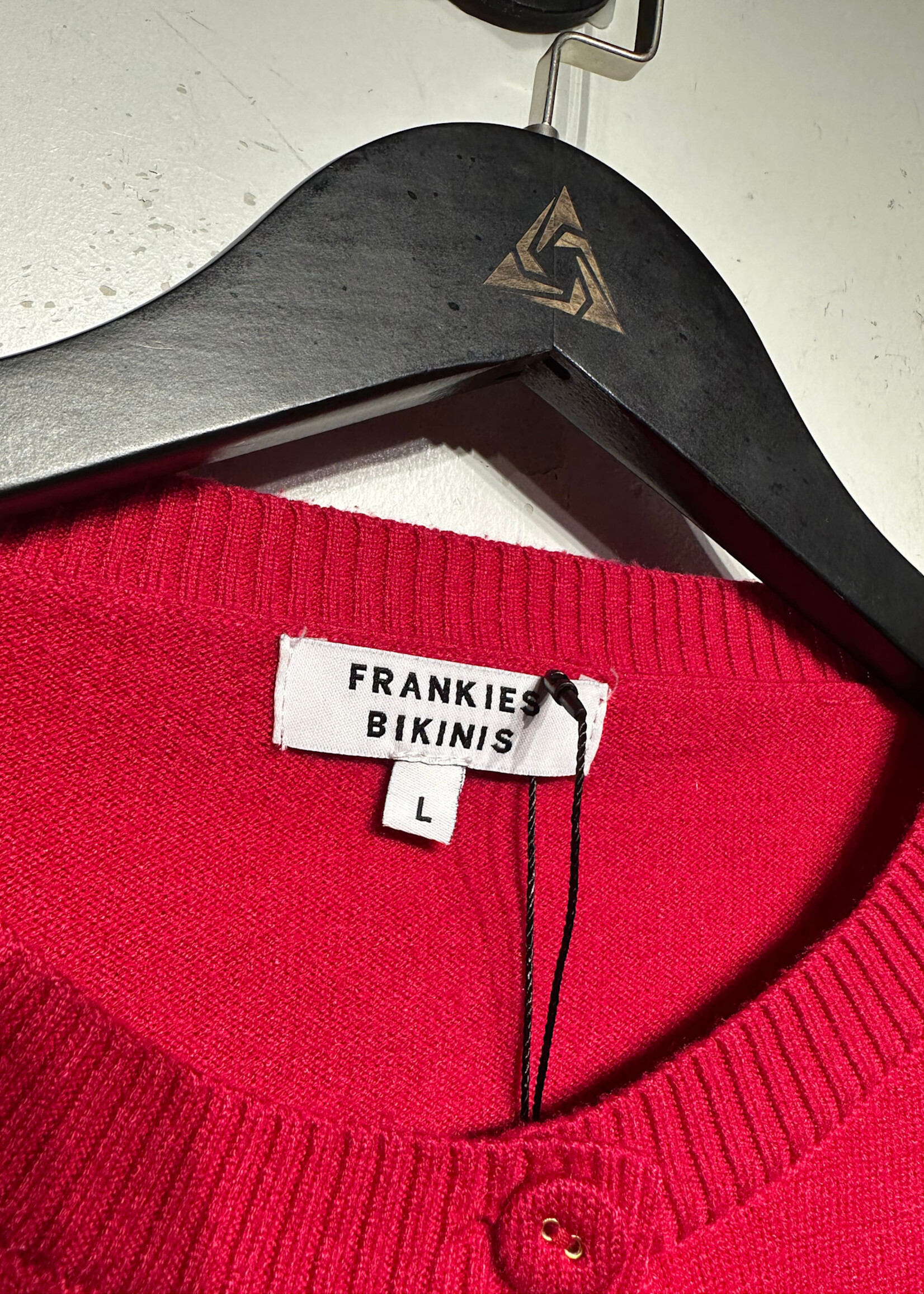 Frankies Bikinis Hot Pink Cardigan L