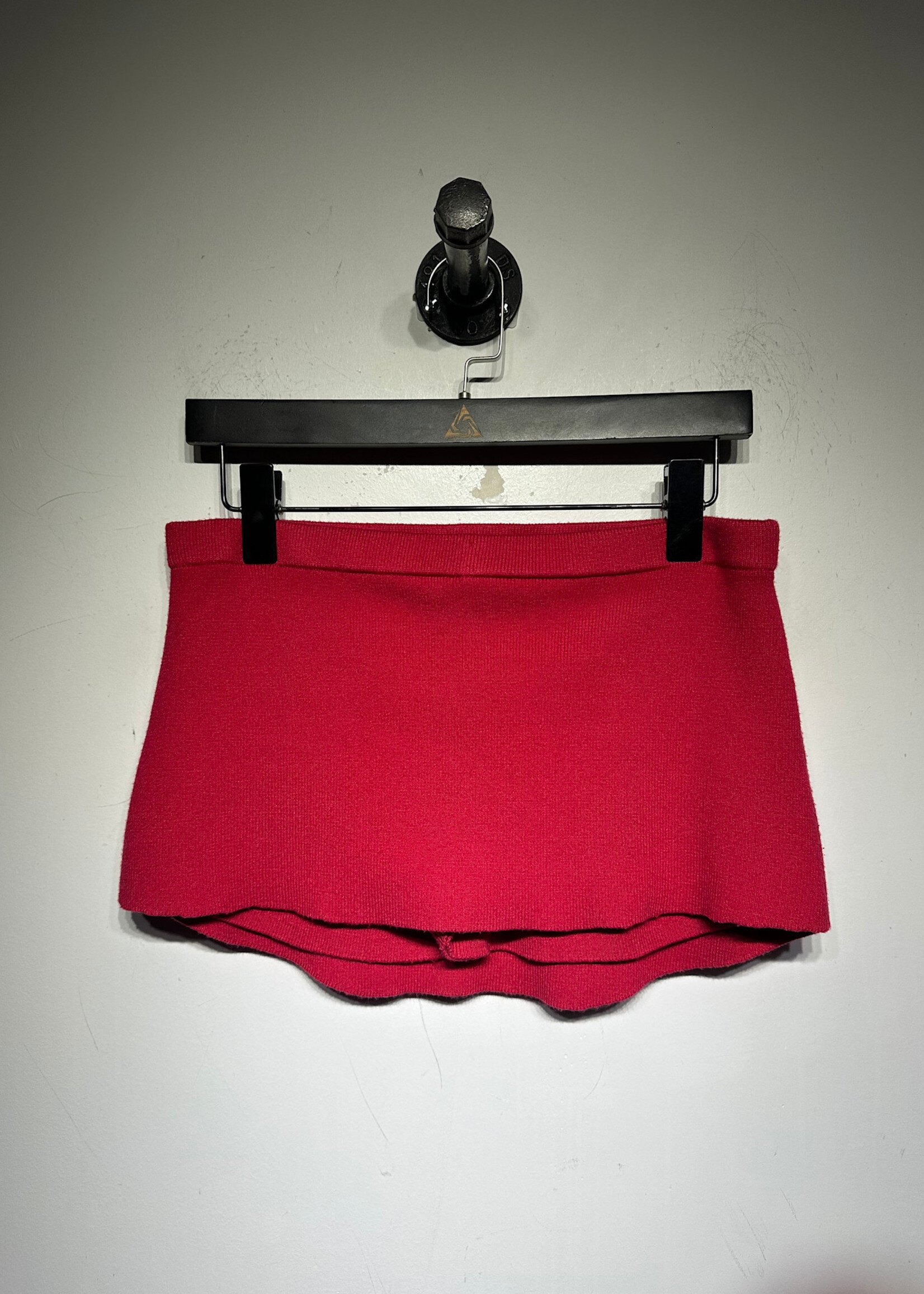 Frankies Bikinis Hot Pink Knit Mini Skirt XL