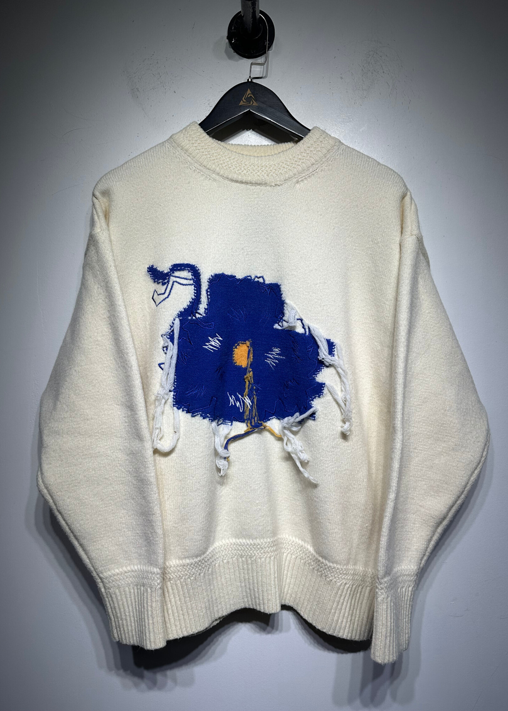 Ader Error Cat Patch Knit Sweater Masc L