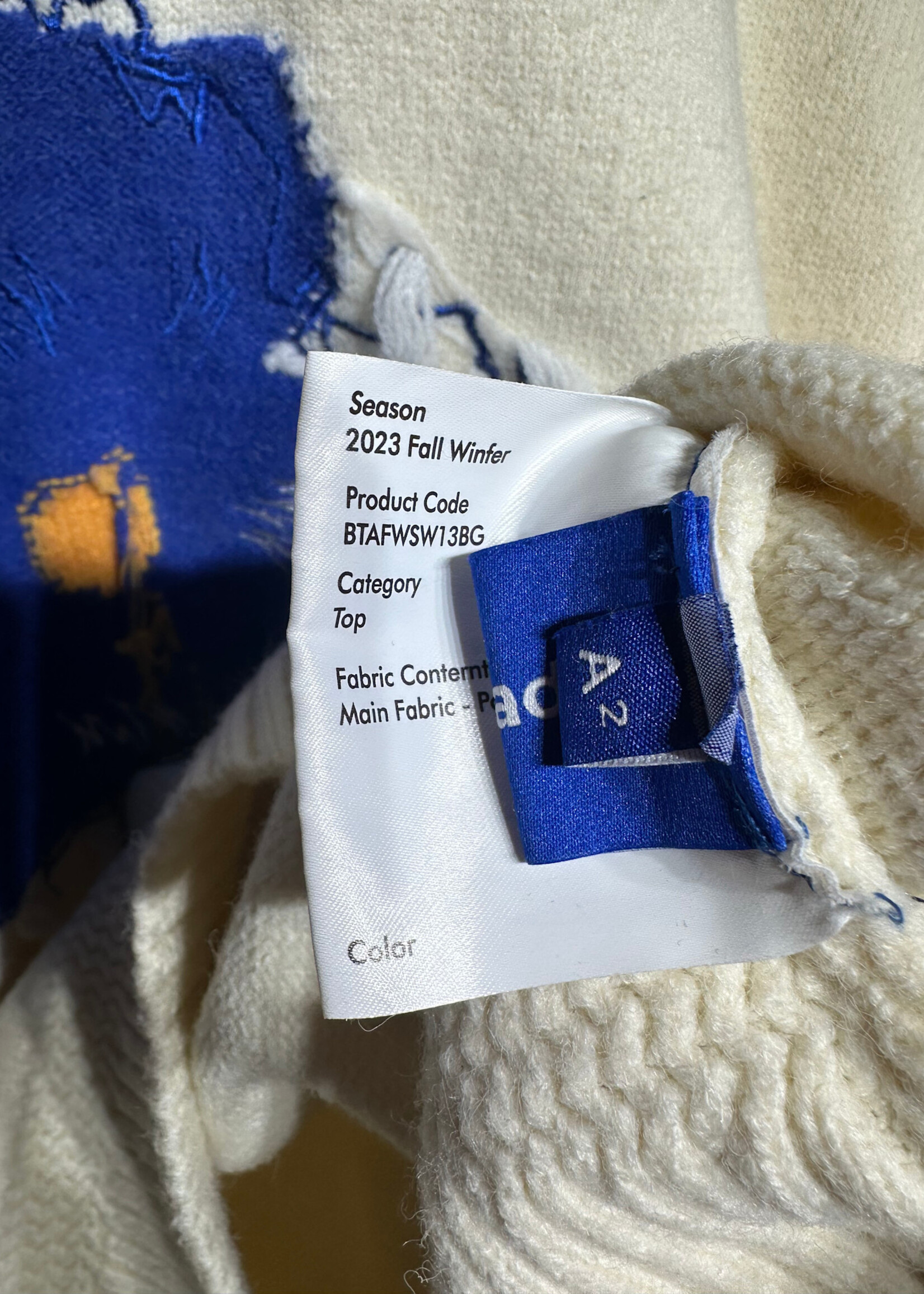 Ader Error Cat Patch Knit Sweater Masc L