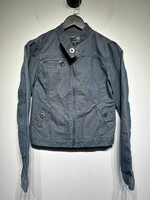 Mossimo Teal Cord Racer Jacket Fem S
