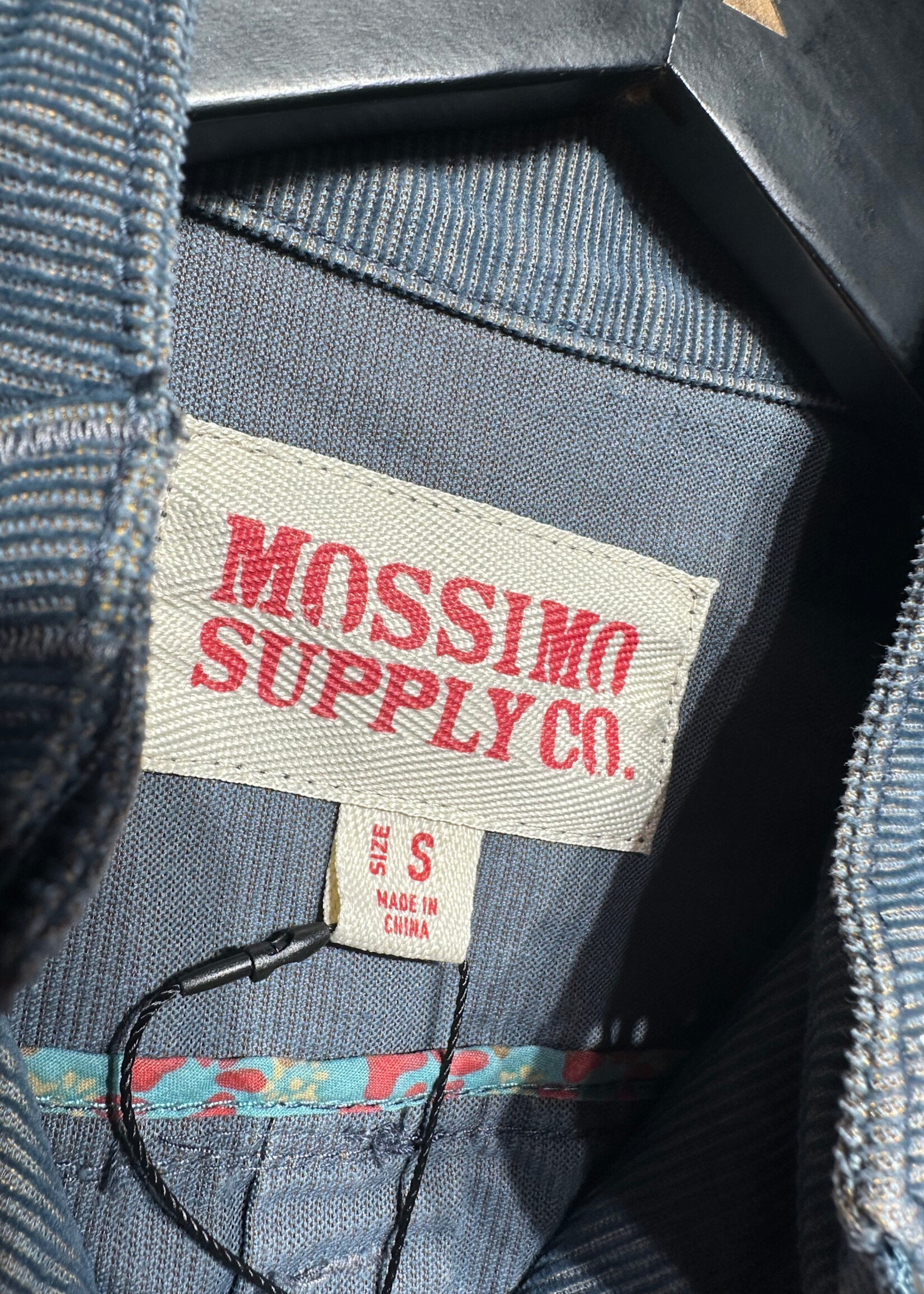 Mossimo Teal Cord Racer Jacket Fem S