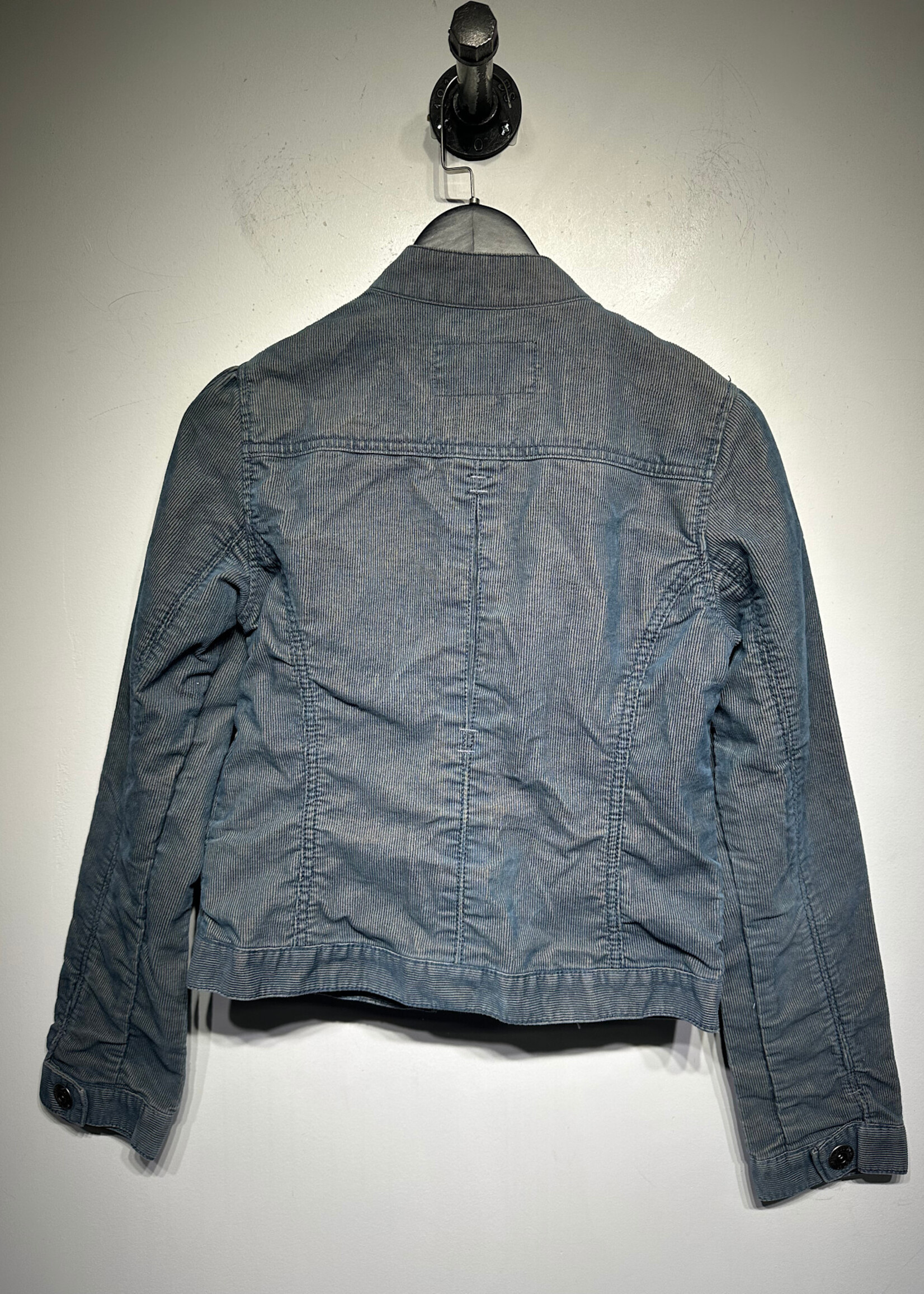 Mossimo Teal Cord Racer Jacket Fem S