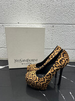 Yves Saint Laurent Cheetah Pony Hair Heels 8