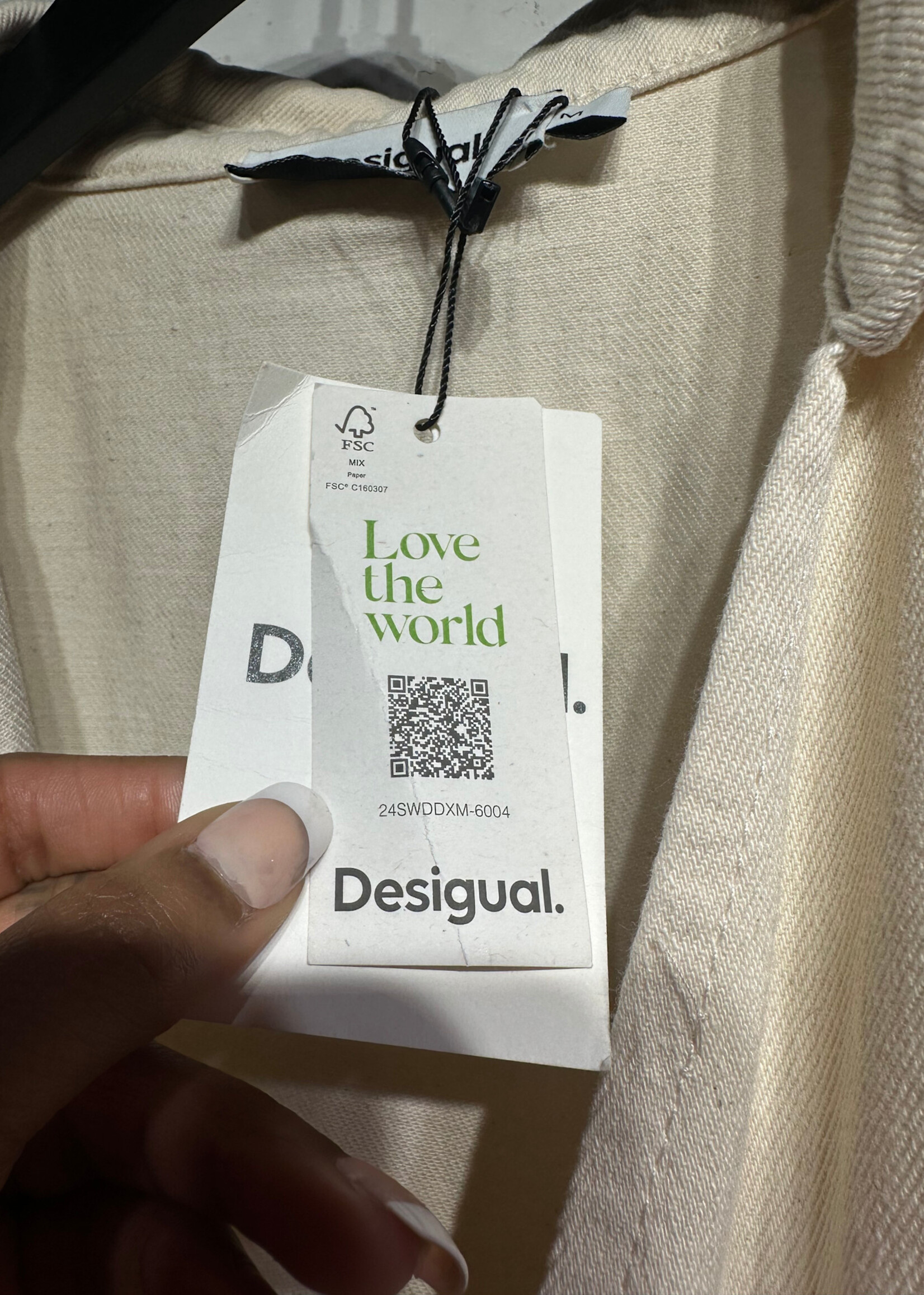 Desigual NWT Crème Belted SS Romper M