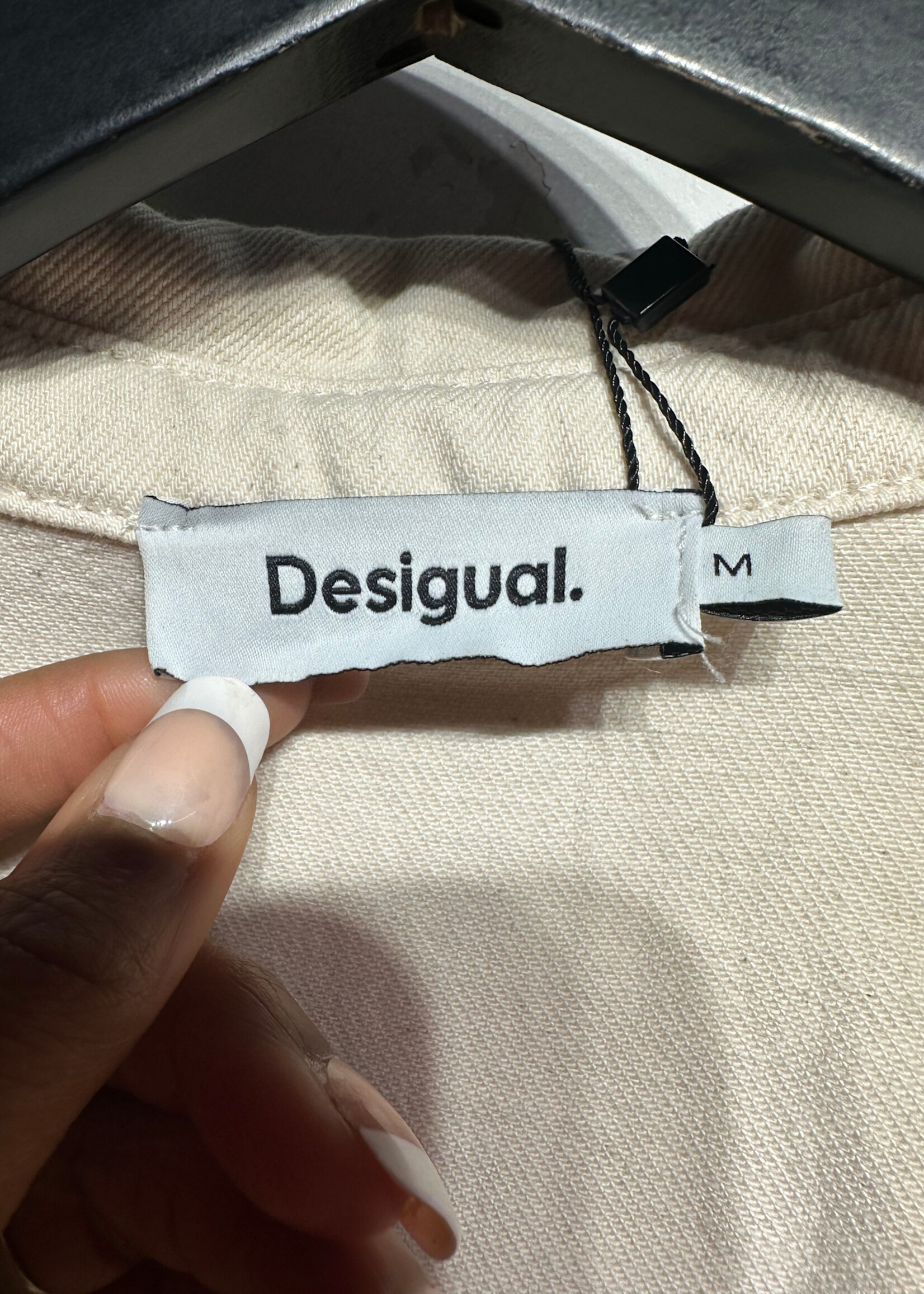 Desigual NWT Crème Belted SS Romper M