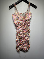 For Love & Lemons Floral Ruched Dress M 2