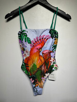 Desigual NWT Bird Print Swimsuit XS