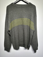 Stussy Green Striped Knit Sweater XL