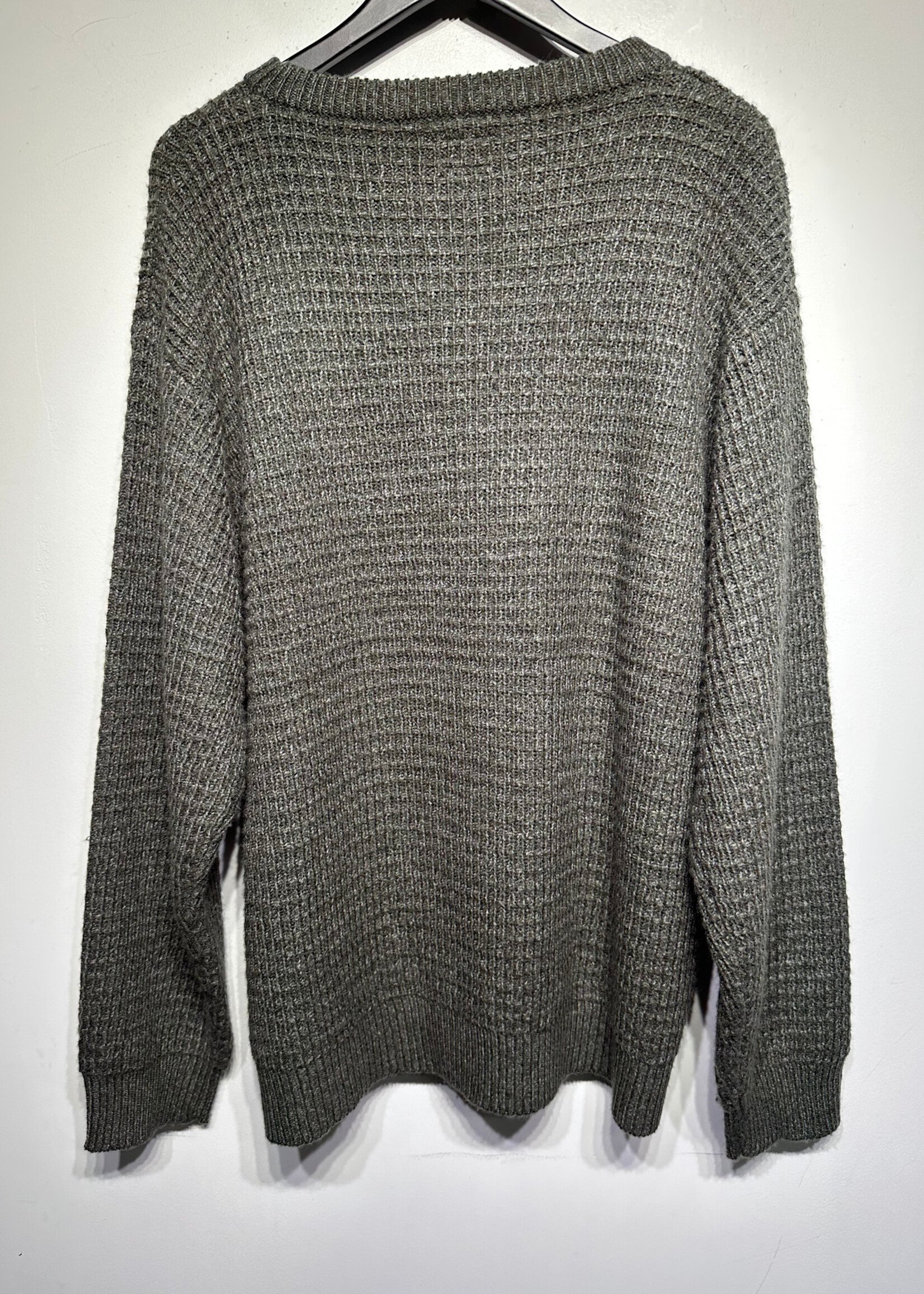 Stussy Green Striped Knit Sweater XL