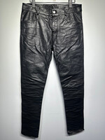 Rick Owens Black Leather Pants 32"