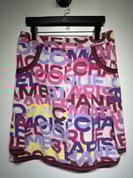 Chanel 2000 Printed Midi Skirt 42/30" As Is