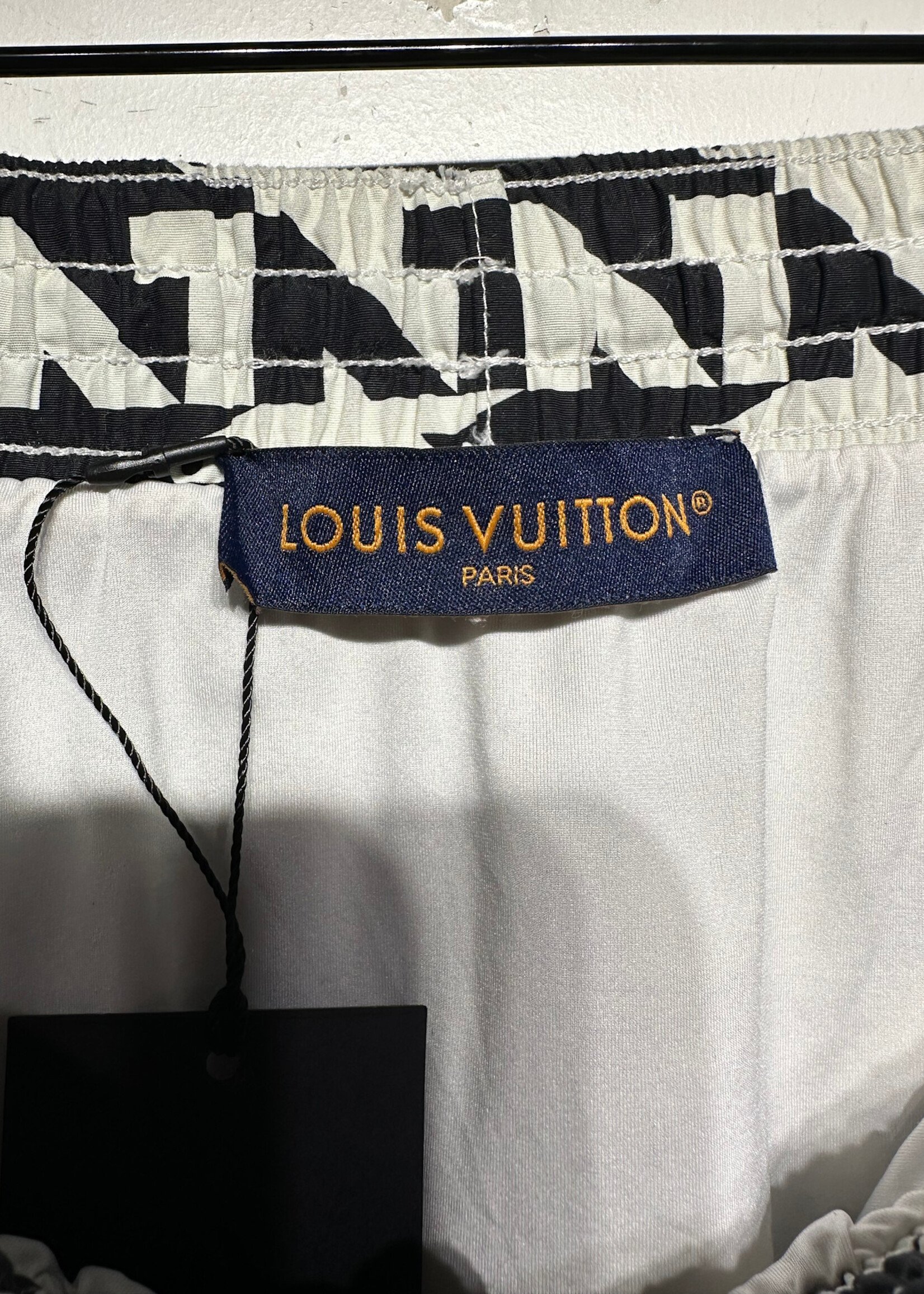Louis Vuitton Dove Print Swim Trunks 30-34"/M As Is