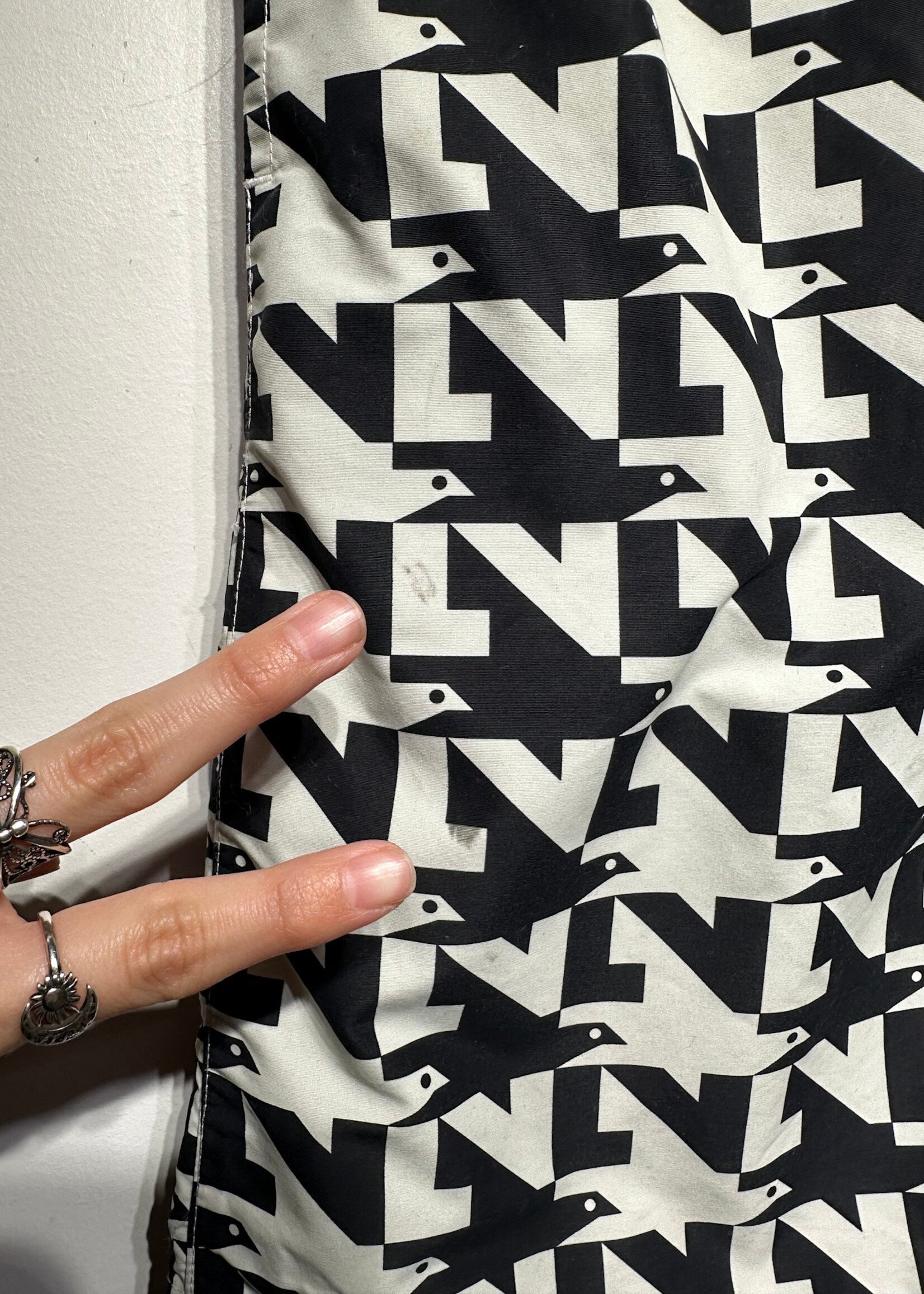 Louis Vuitton Dove Print Swim Trunks 30-34"/M As Is