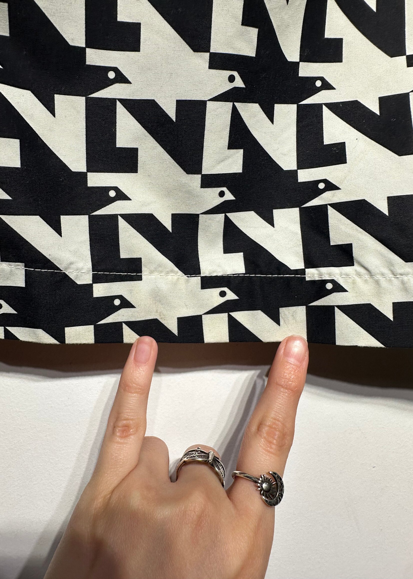 Louis Vuitton Dove Print Swim Trunks 30-34"/M As Is