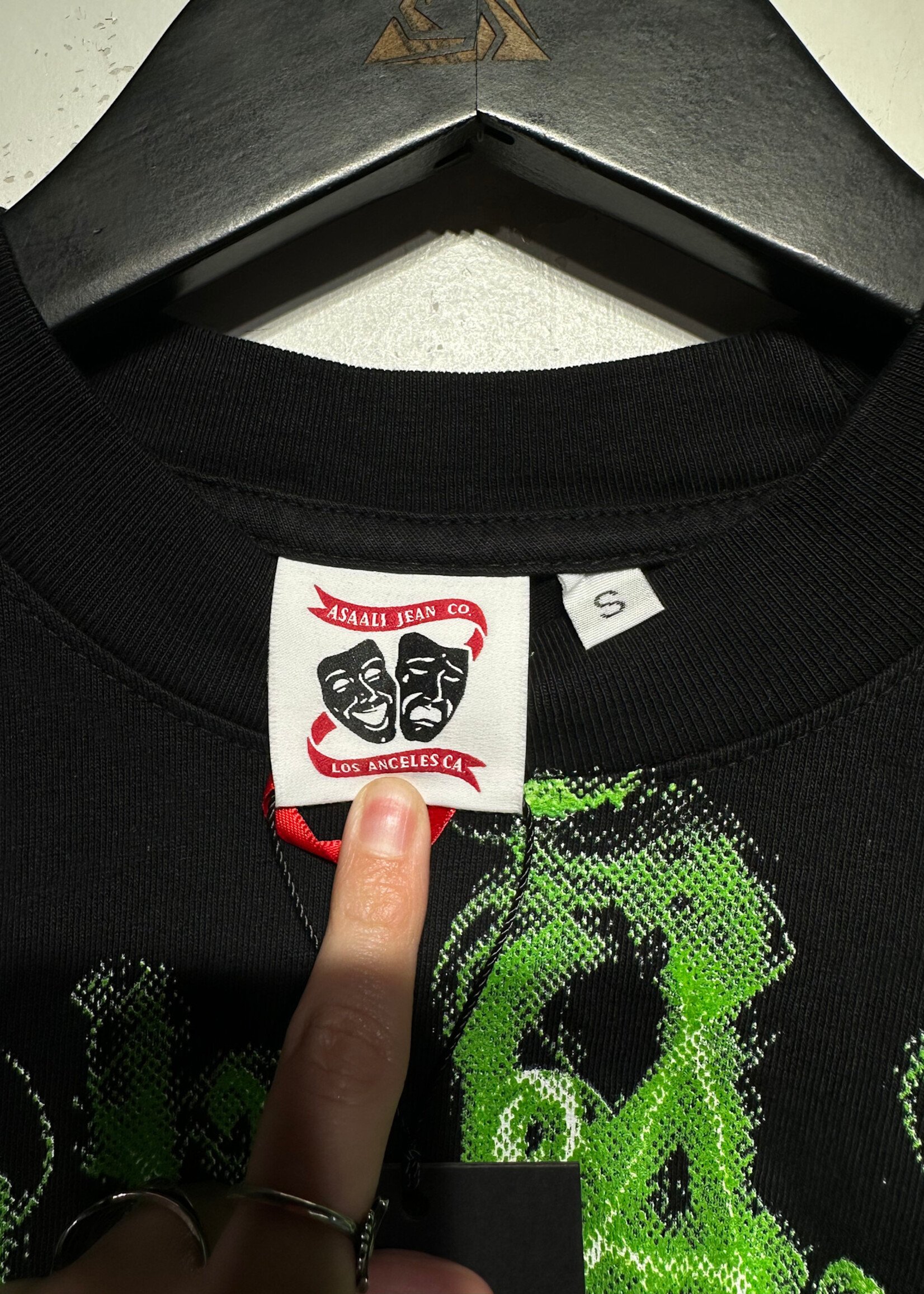 Asaali Jeans NWT Black  Native Tee S