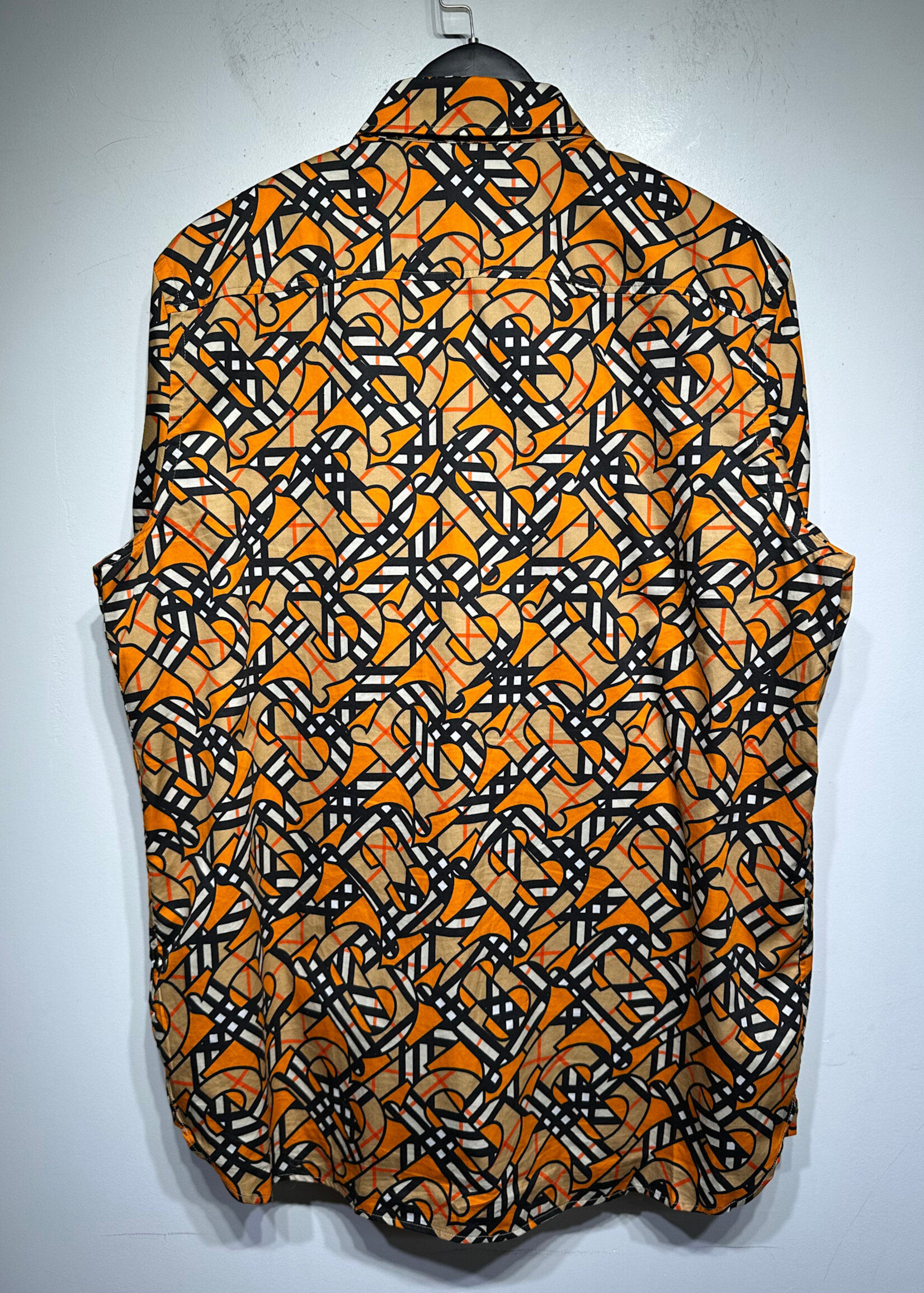 Burberry Orange Printed Nova Check Shirt M