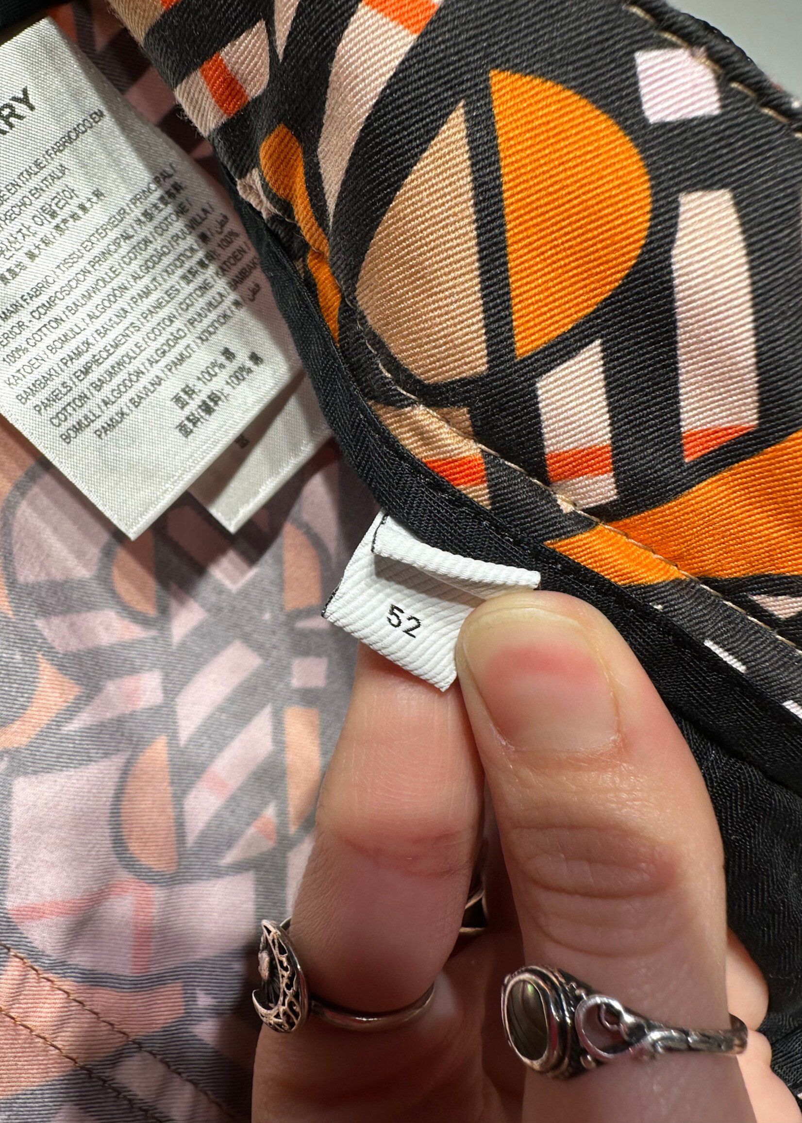 Burberry Orange Printed Nova Check Shorts 52/38"