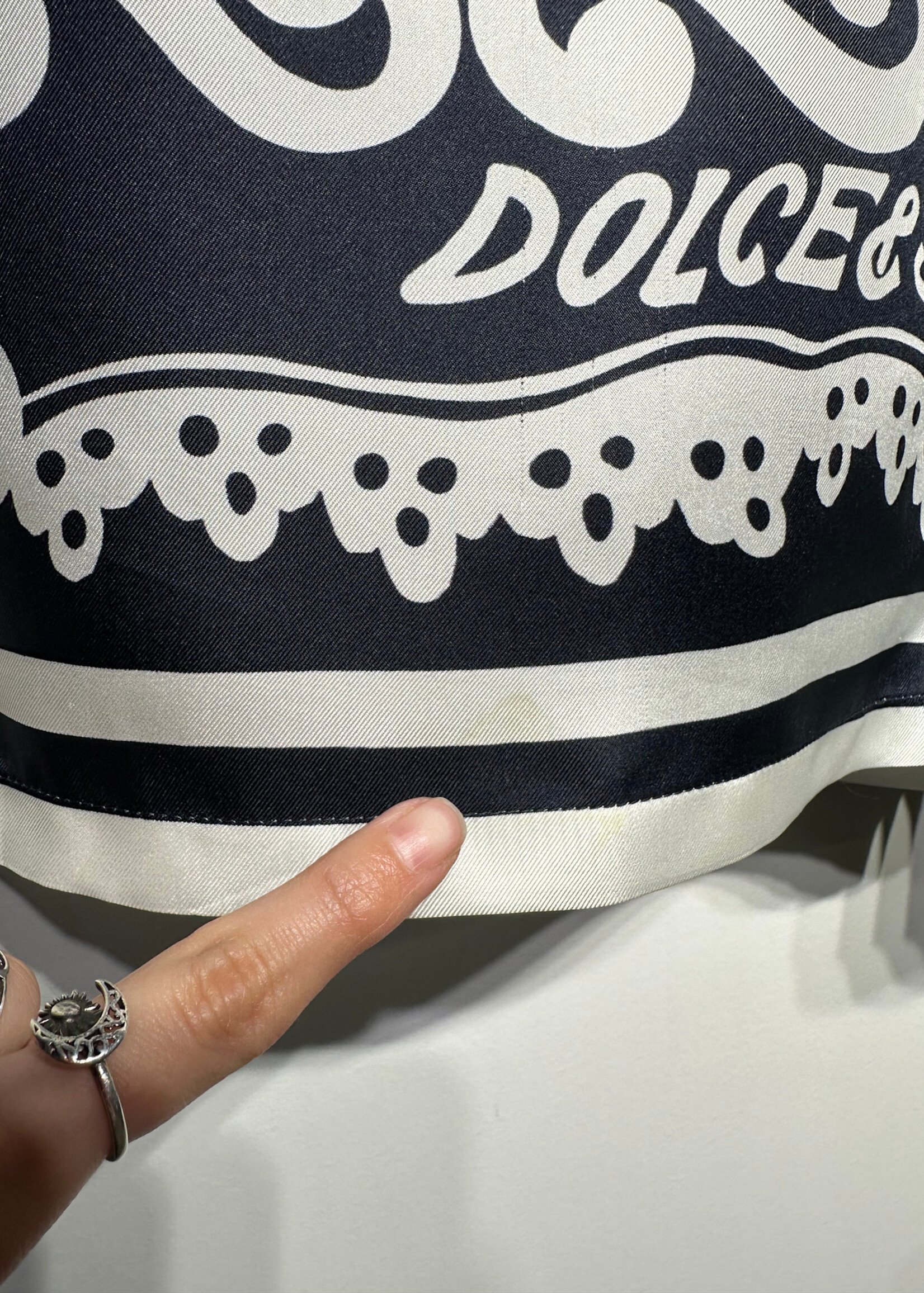 Dolce & Gabbana Printed Silk Shorts As Is 50/31-36"