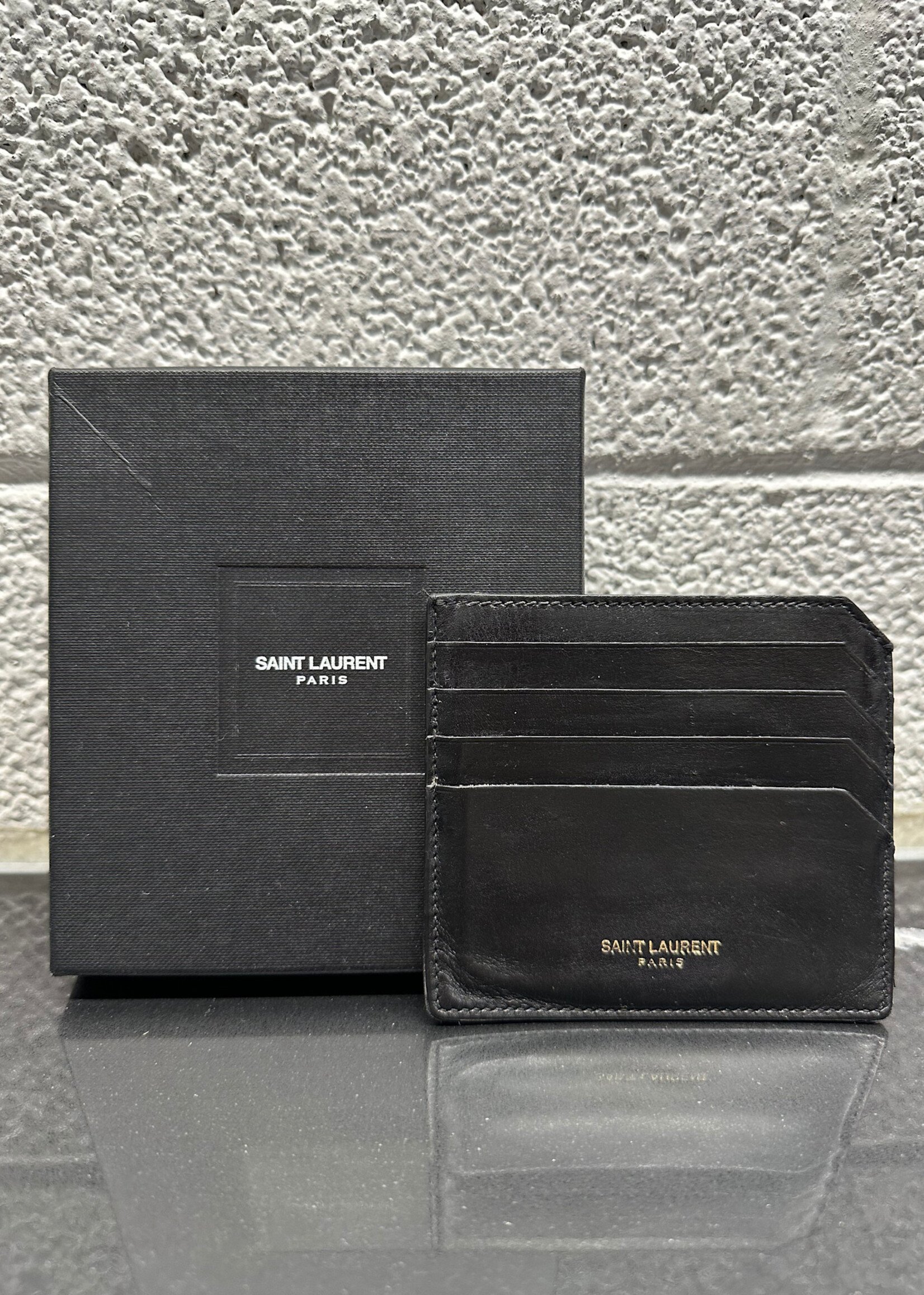 Saint Laurent Leather Card Holder