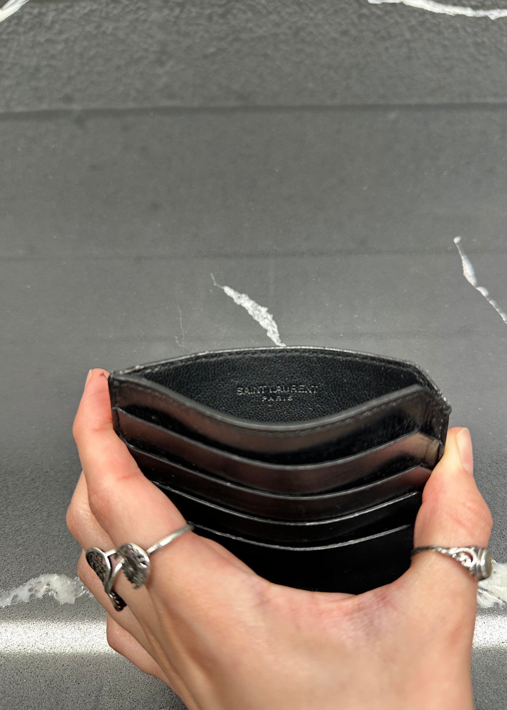 Saint Laurent Leather Card Holder