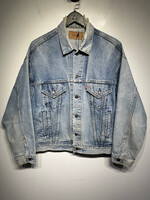 Levi's Made In USA Light Wash Jean Jacket Masc L