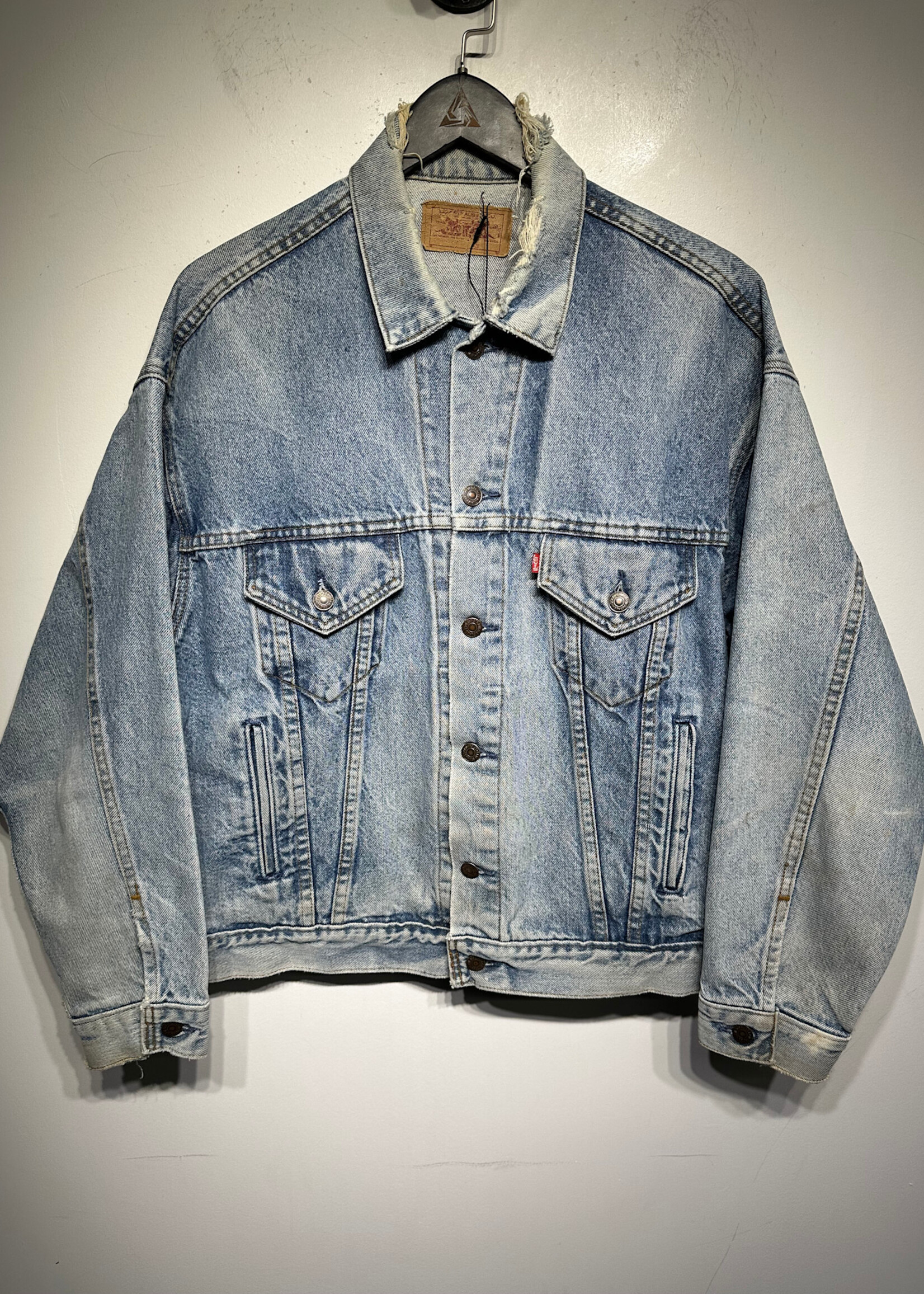 Levi's Made In USA Light Wash Jean Jacket Masc L