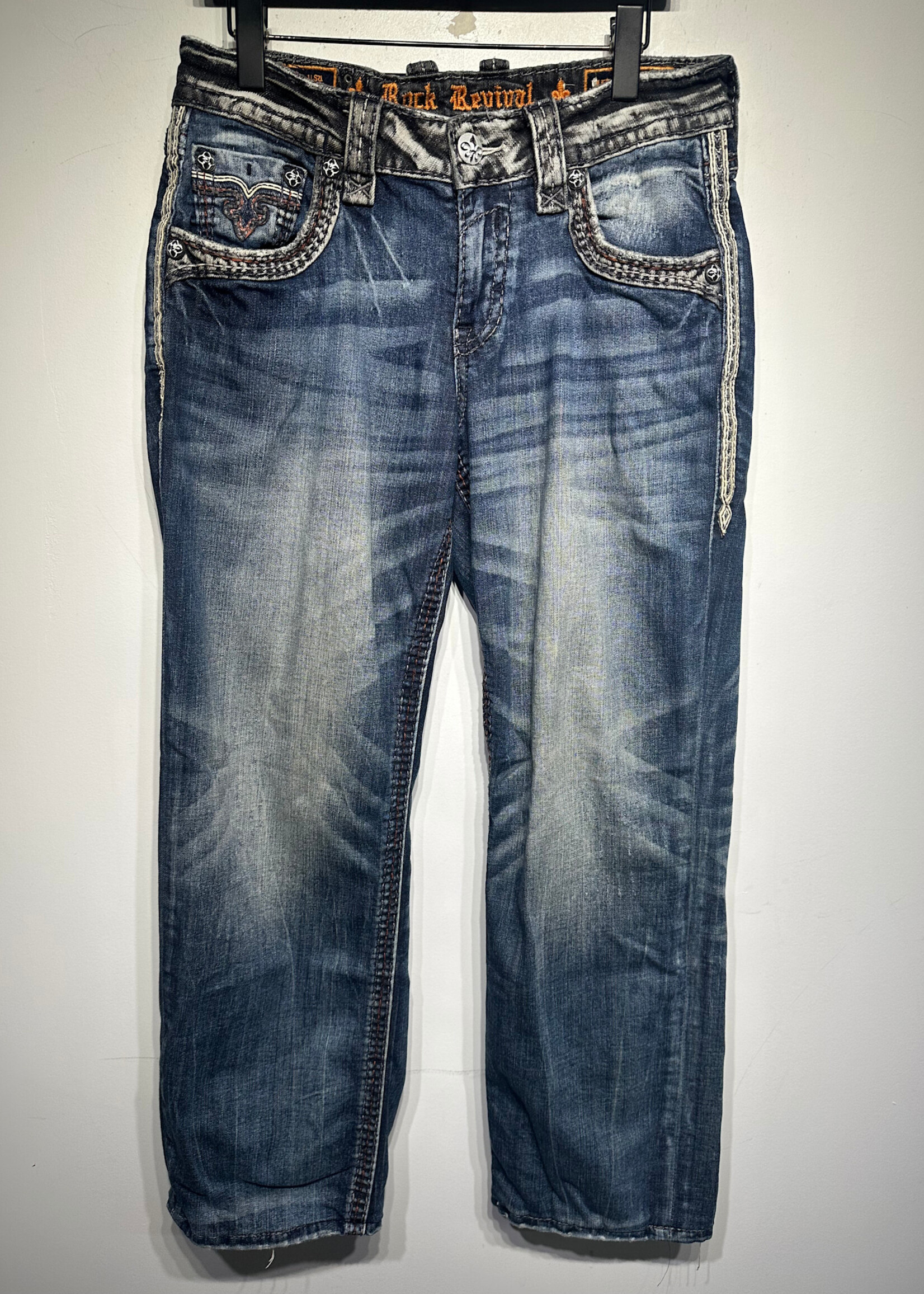 Rock Revival Black/Blue Constrast Jeans Masc 30