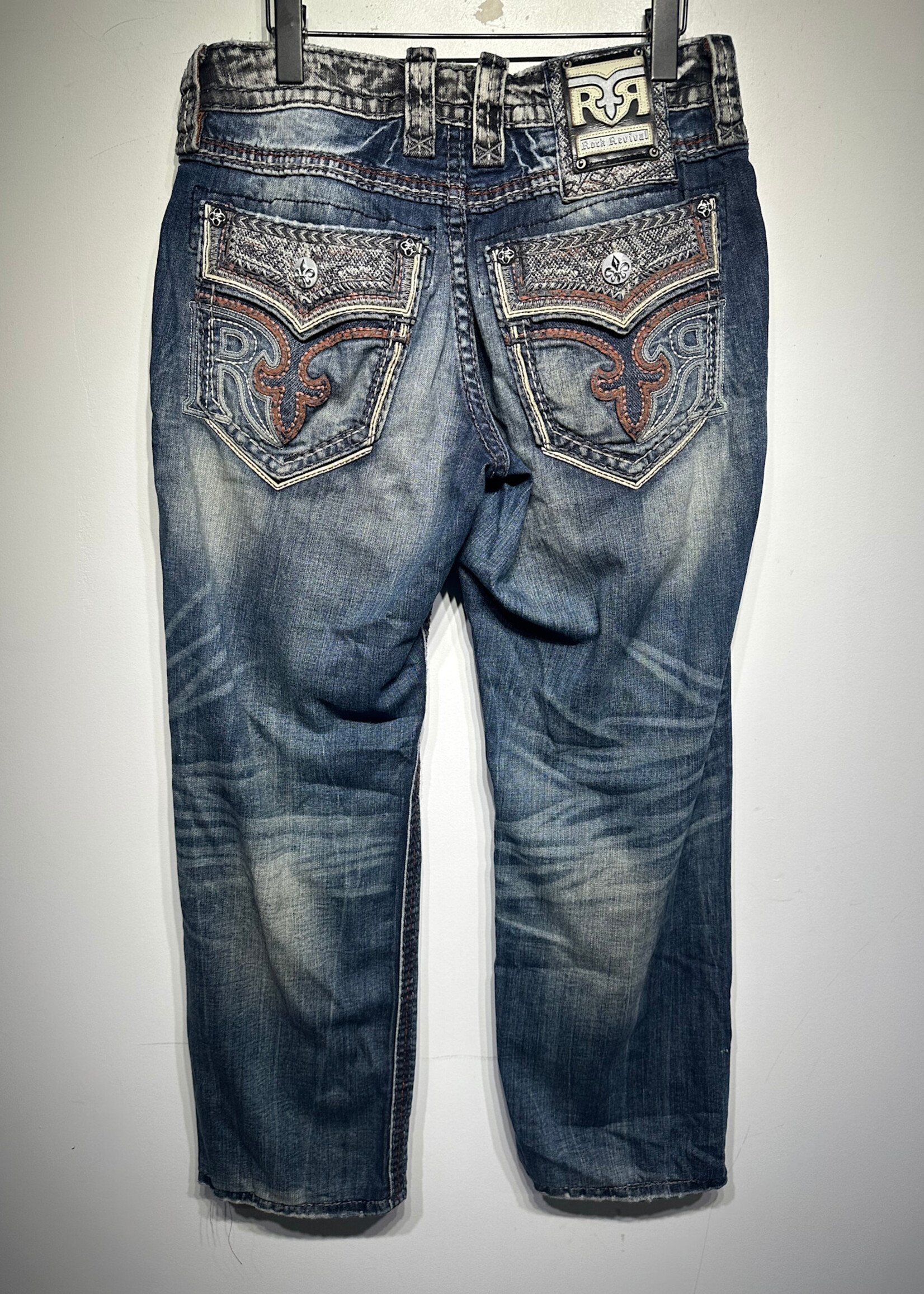 Rock Revival Black/Blue Constrast Jeans Masc 30