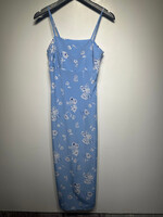 Old Navy Light Blue Floral Tank Dress 4/S