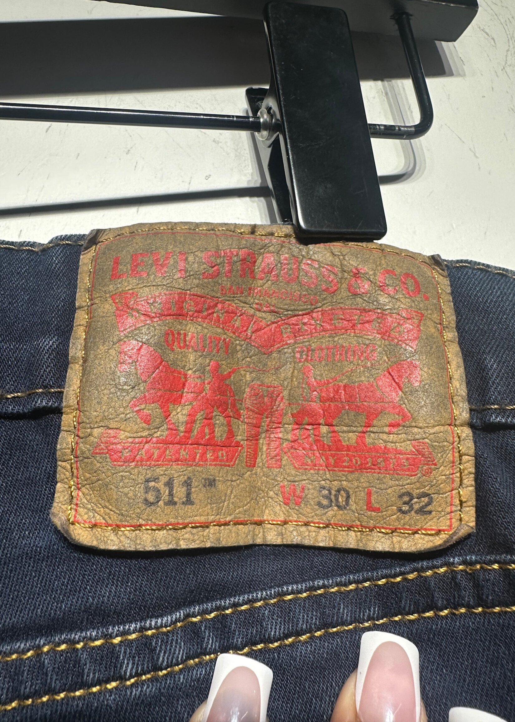 Levis Dark Indigo DIY Cargo Flared Denim Masc 30