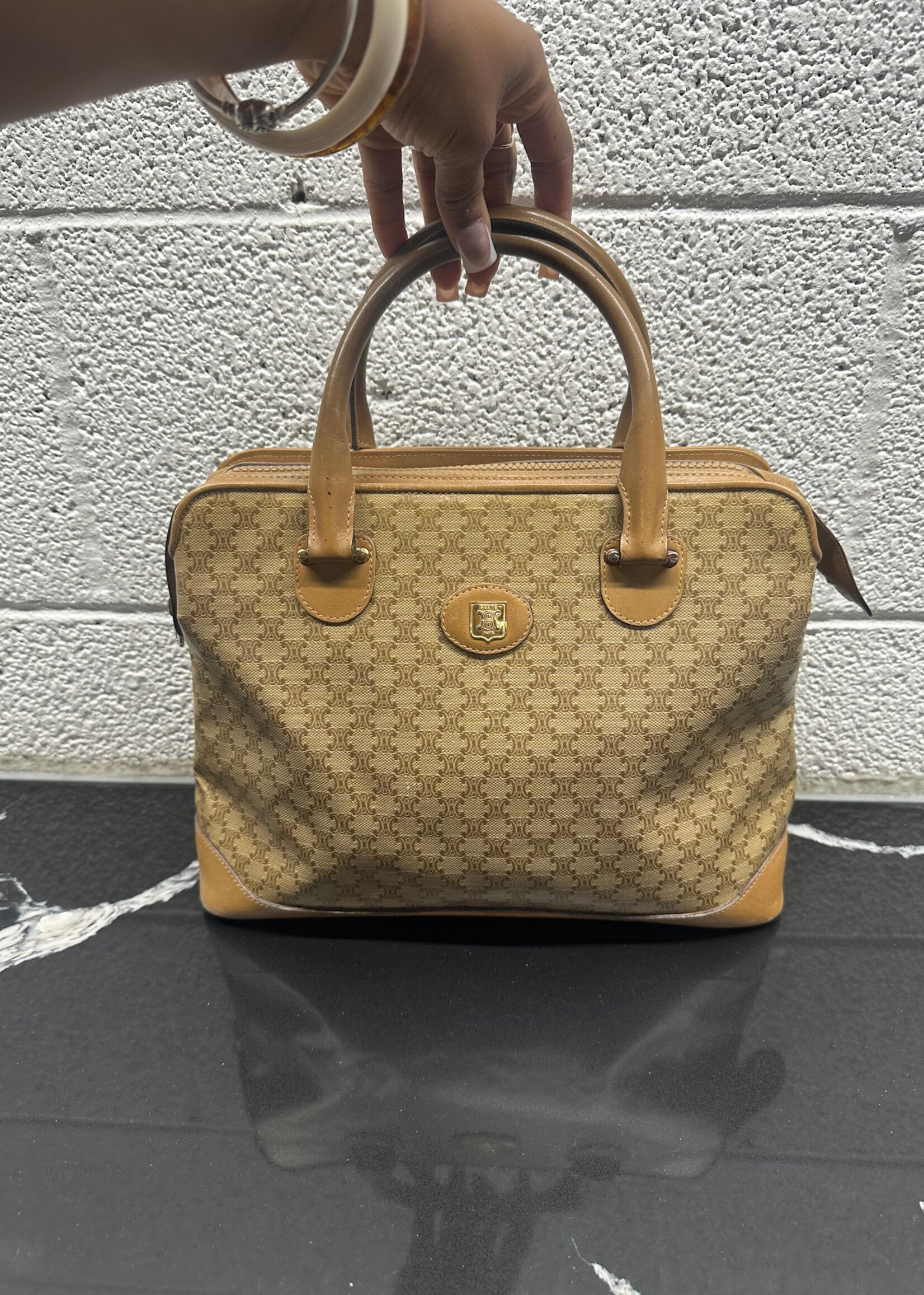 Celine Vintage Macadam Monogram Purse