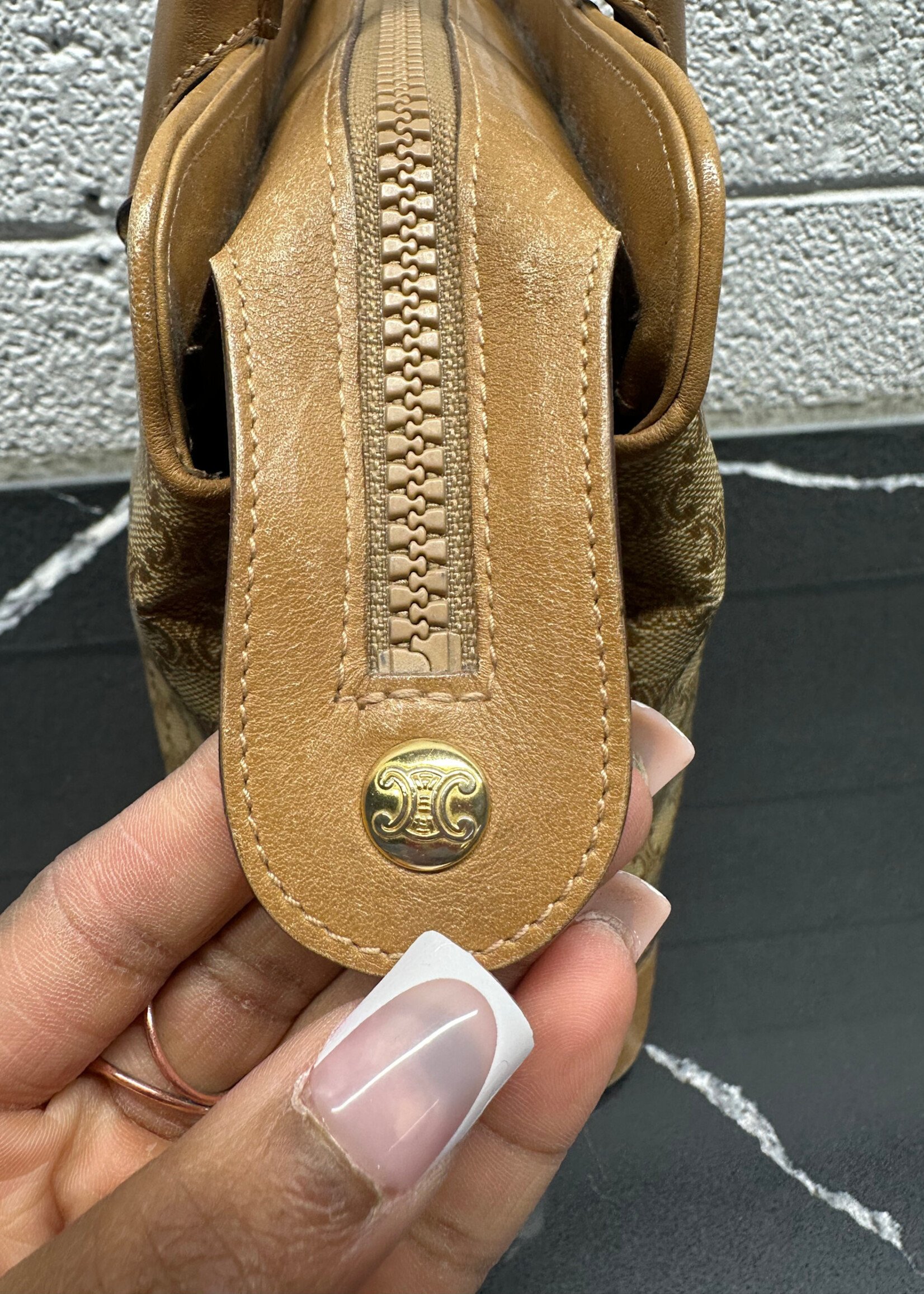 Celine Vintage Macadam Monogram Purse