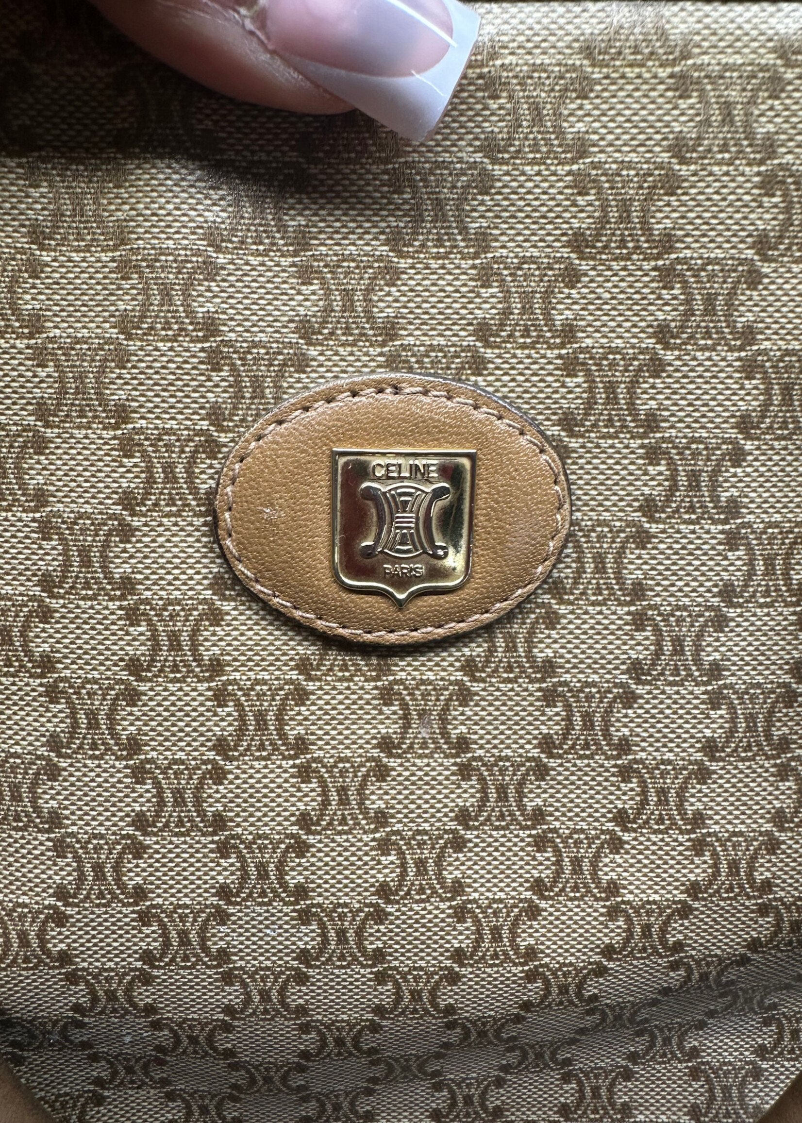 Celine Vintage Macadam Monogram Purse