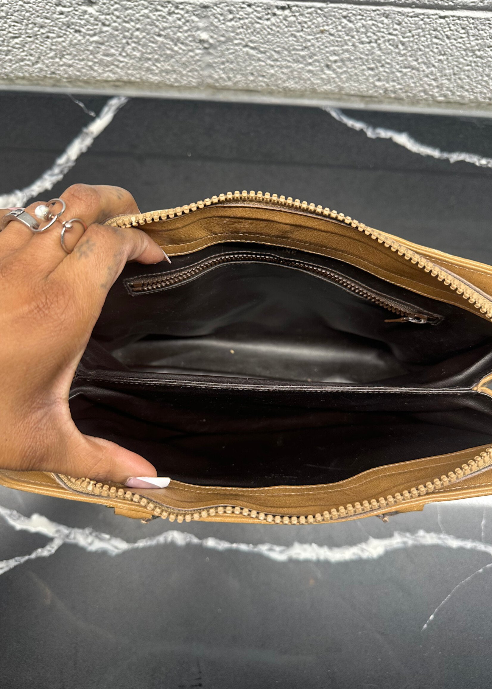 Celine Vintage Macadam Monogram Purse